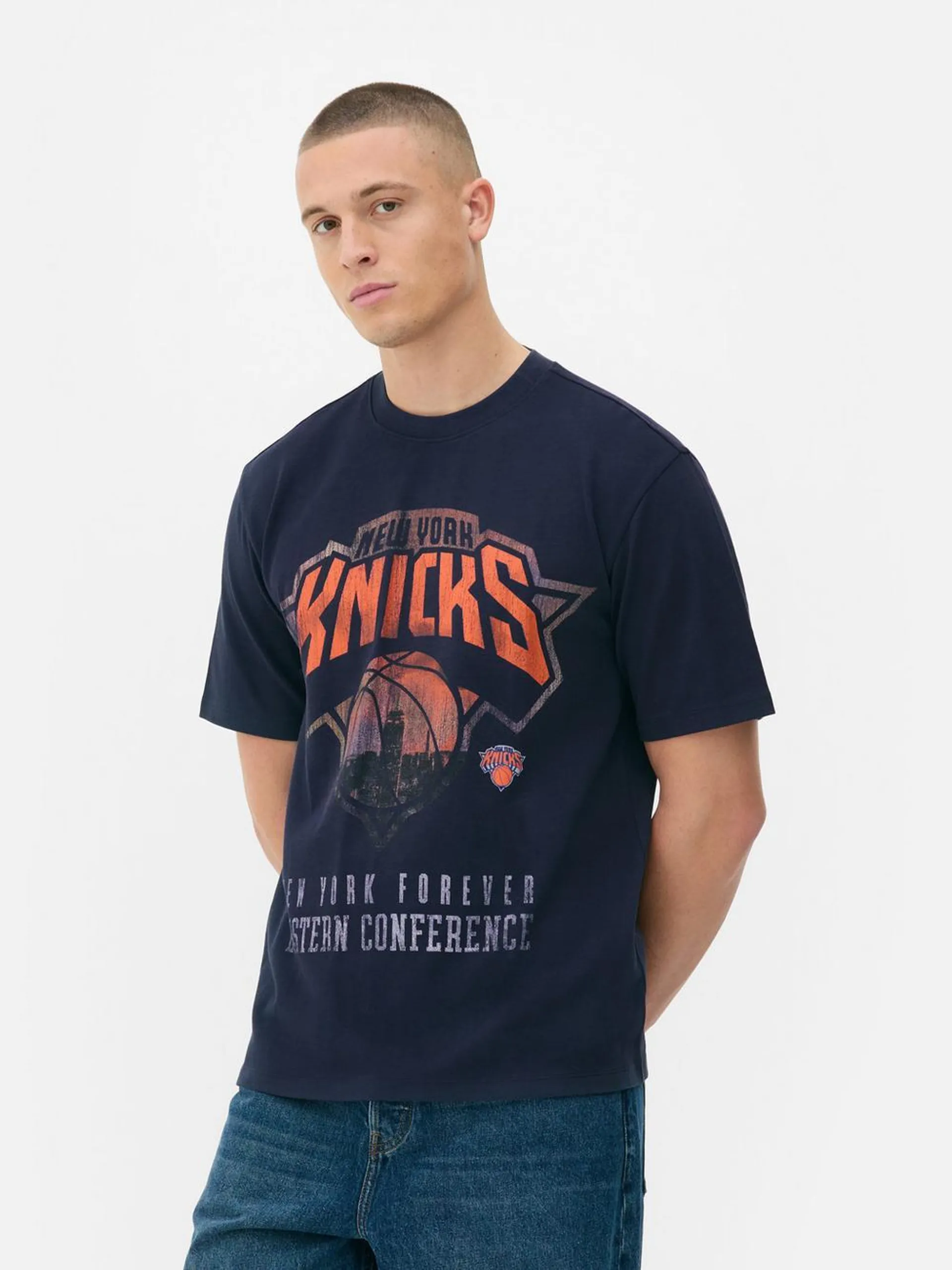 T-shirt met print NBA New York Knicks