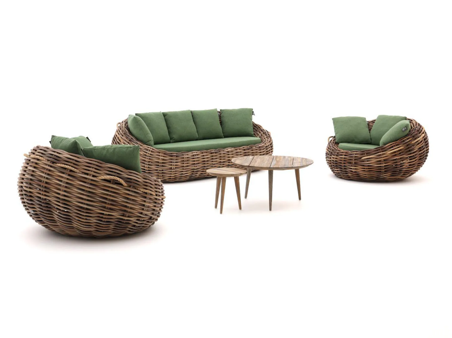 Apple Bee Cocoon/ROUGH-K stoel-bank loungeset 5-delig