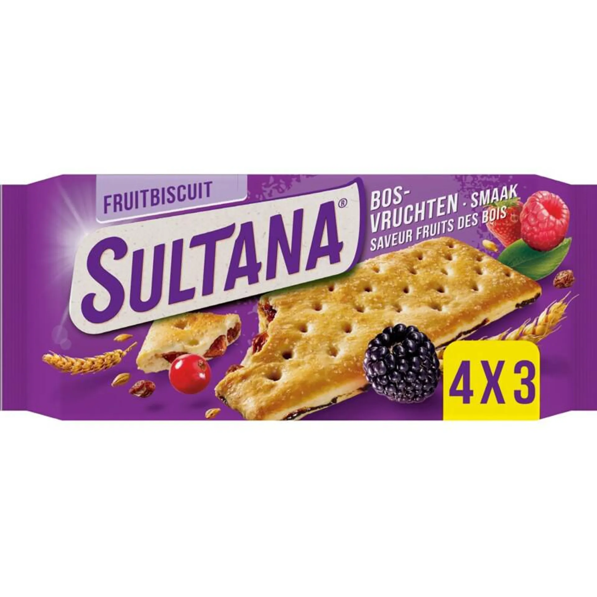 Sultana Fruitbiscuit bosvruchten smaak