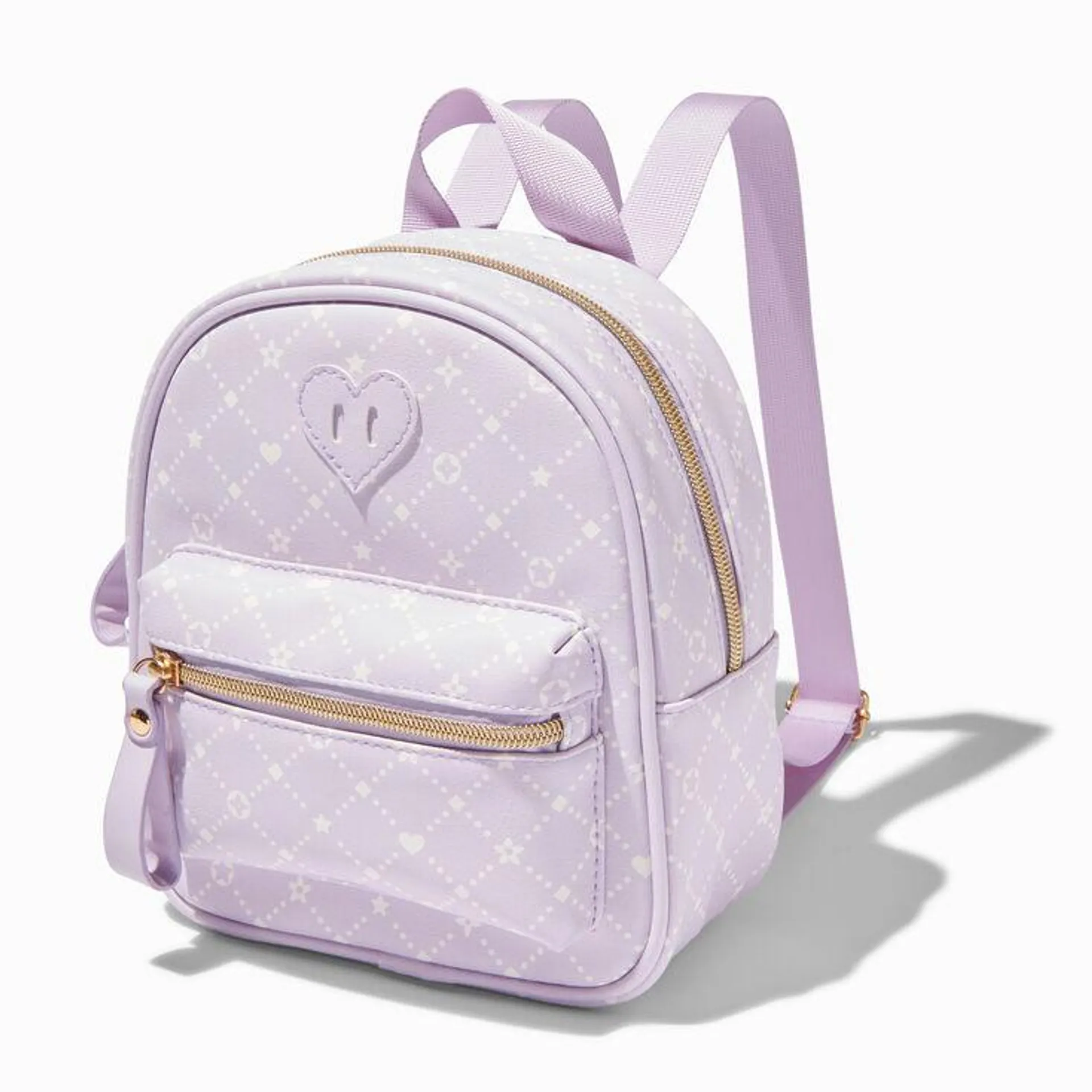 Claire's Club Lilac Status Icon Mini Backpack