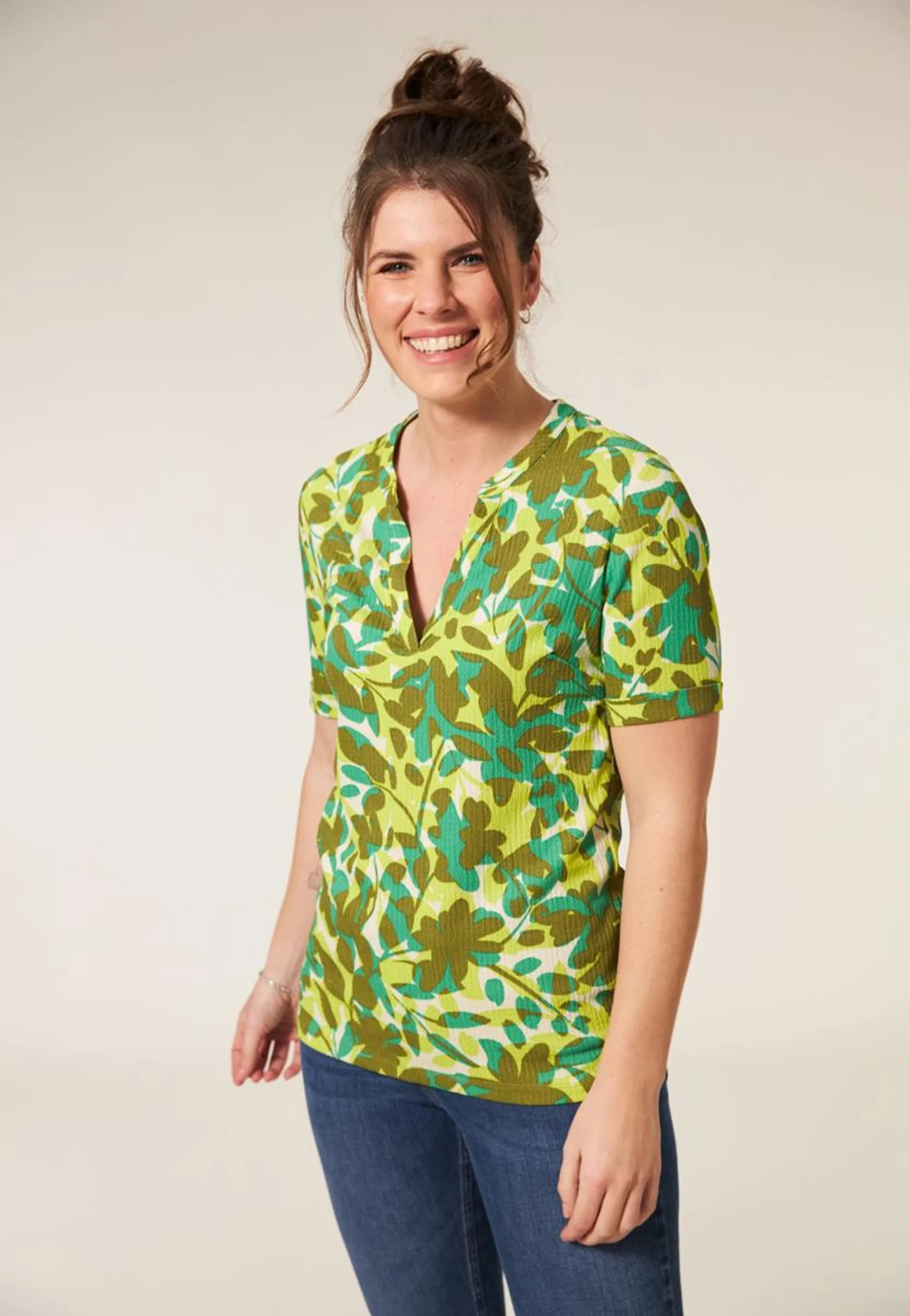 Top print groen