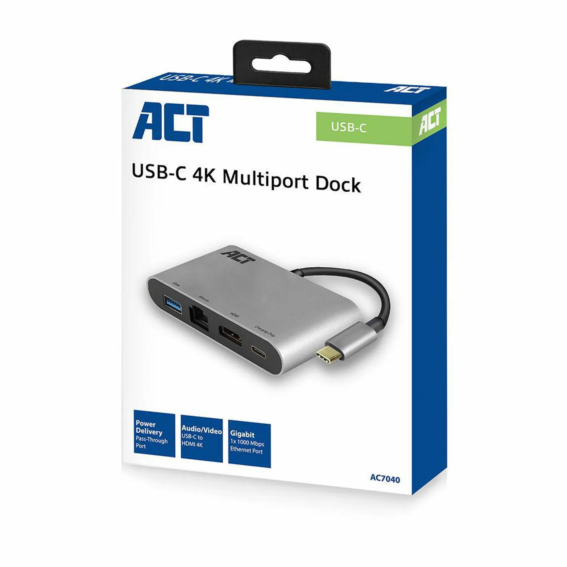 ACT Business Multiport Dock USB-C 4K, AC7040