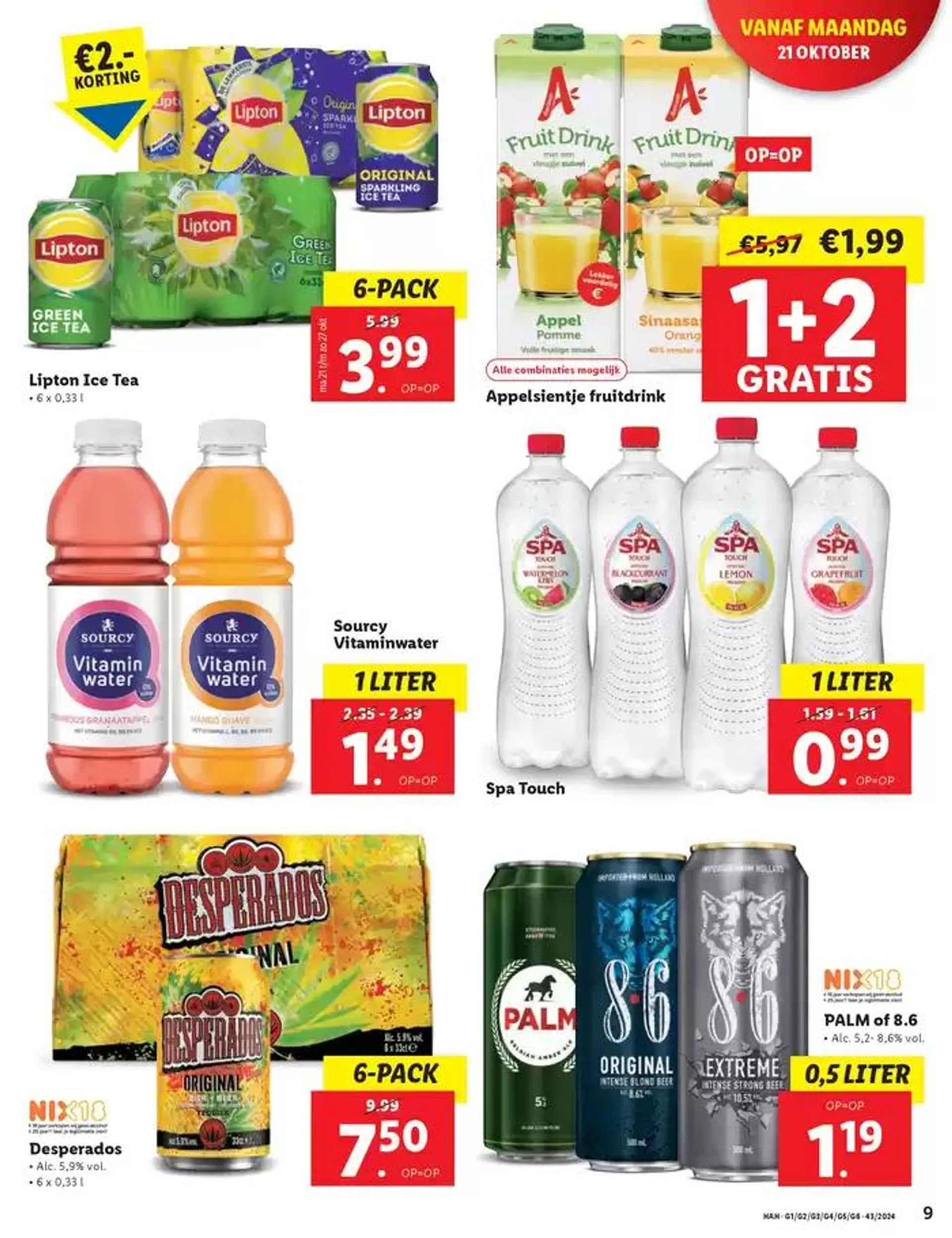 Topdeals en kortingen van 17 oktober tot 30 oktober 2024 - Folder pagina 9