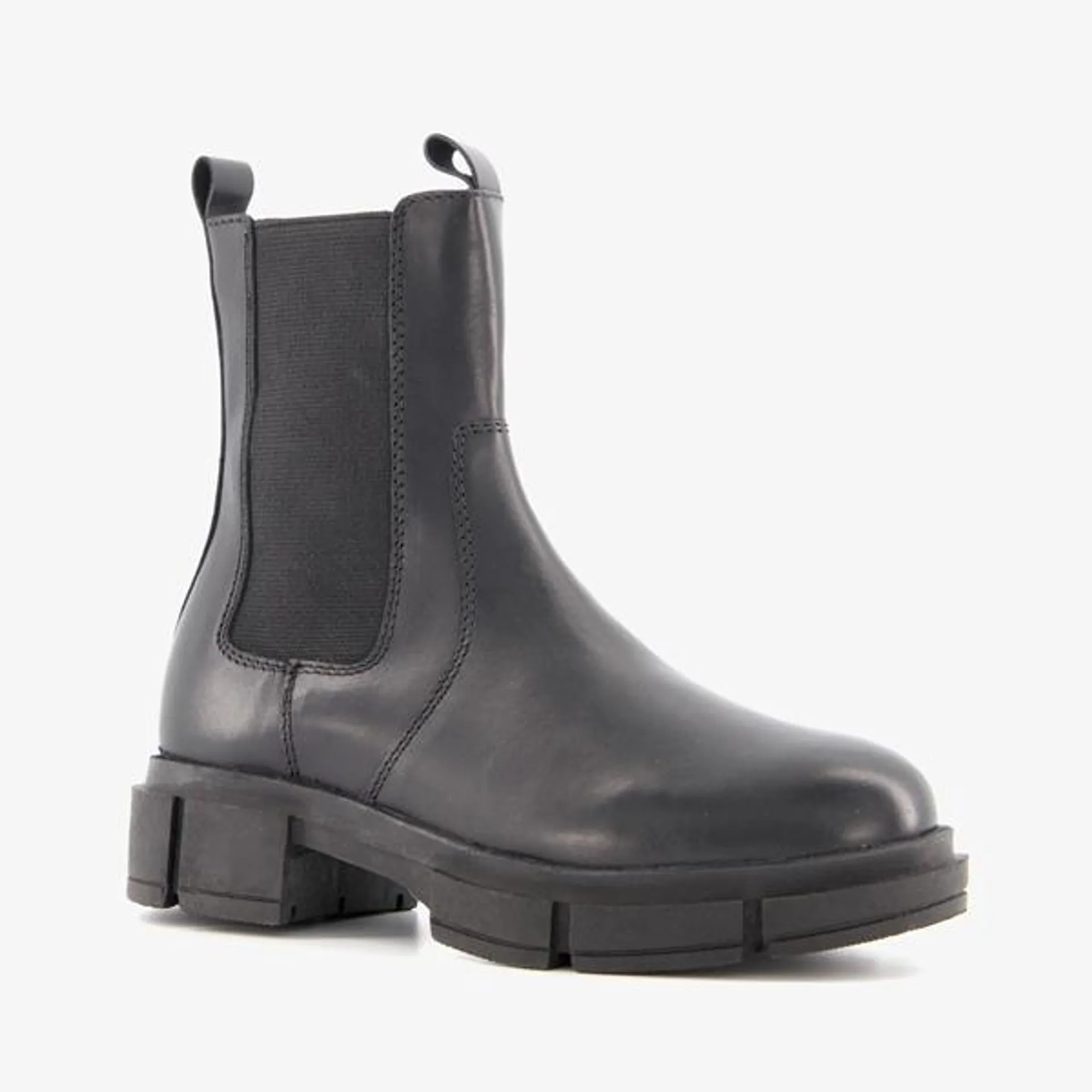 Zwarte chelsea boots voor meisjes van Groot. Gemaakt van leer, een binnenwe...