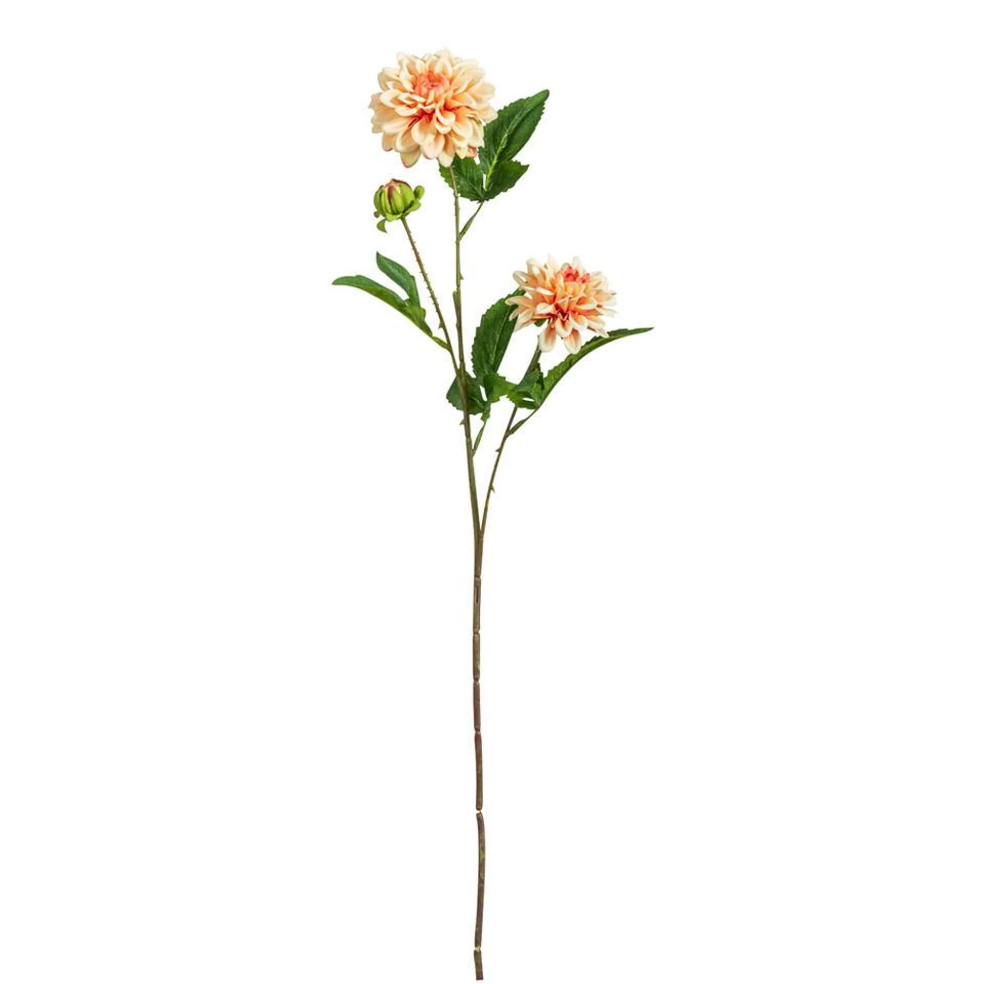 Kunstbloem Dahlia Mini Spray - Peach - 68 cm