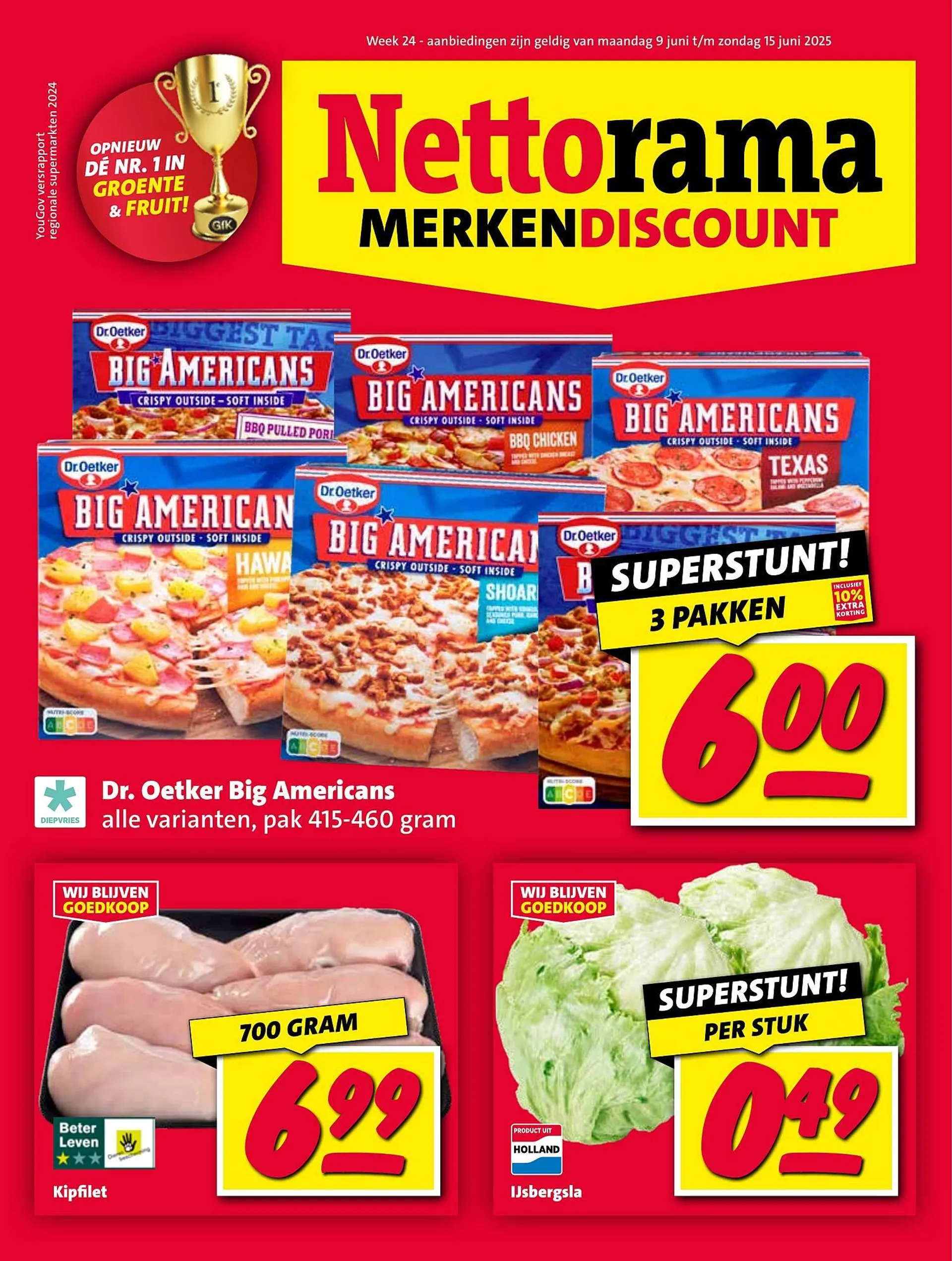 Nettorama folder van 9 juni tot 15 juni 2025 - Folder pagina 1