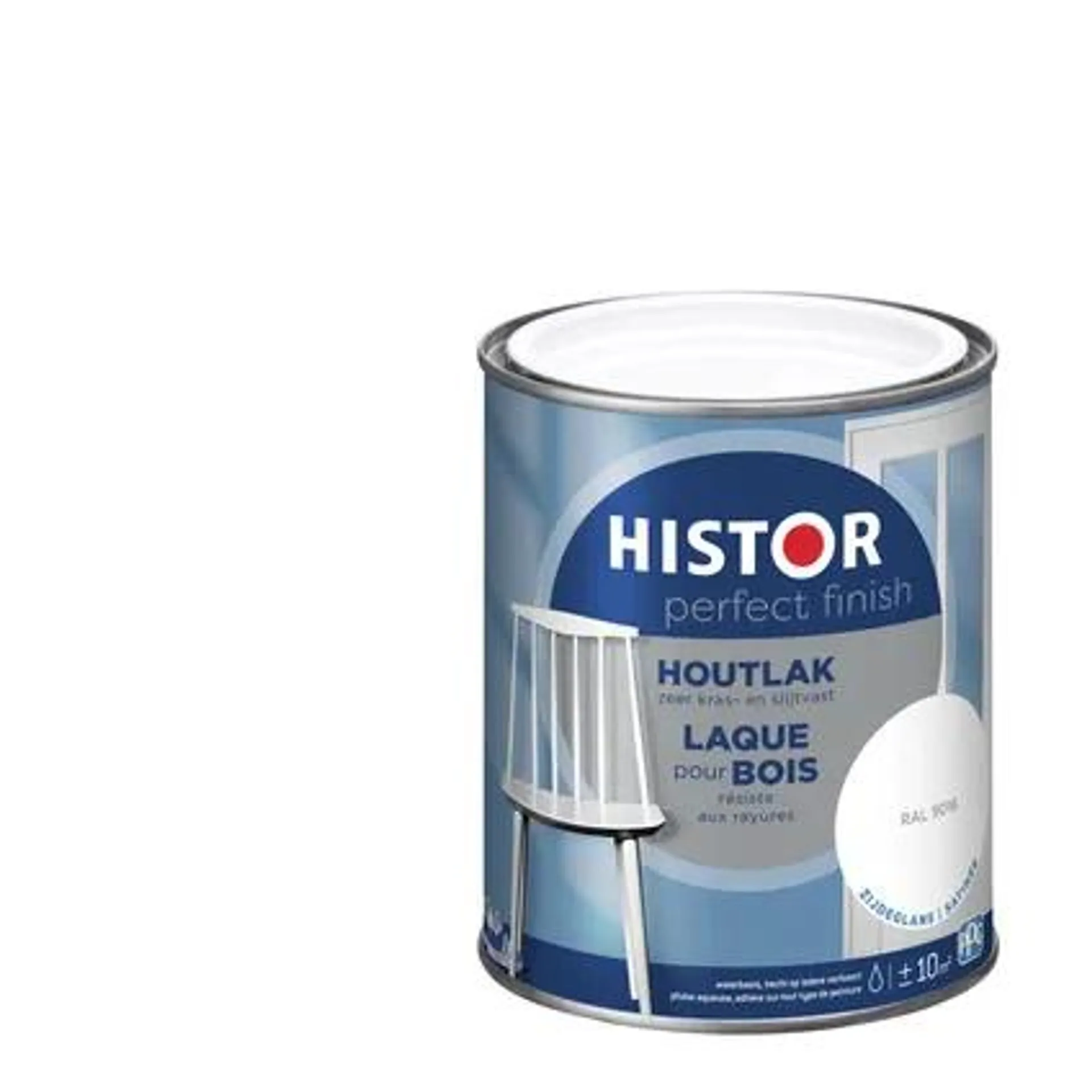 Histor Perfect Finish houtlak zijdeglans RAL9016 750ml