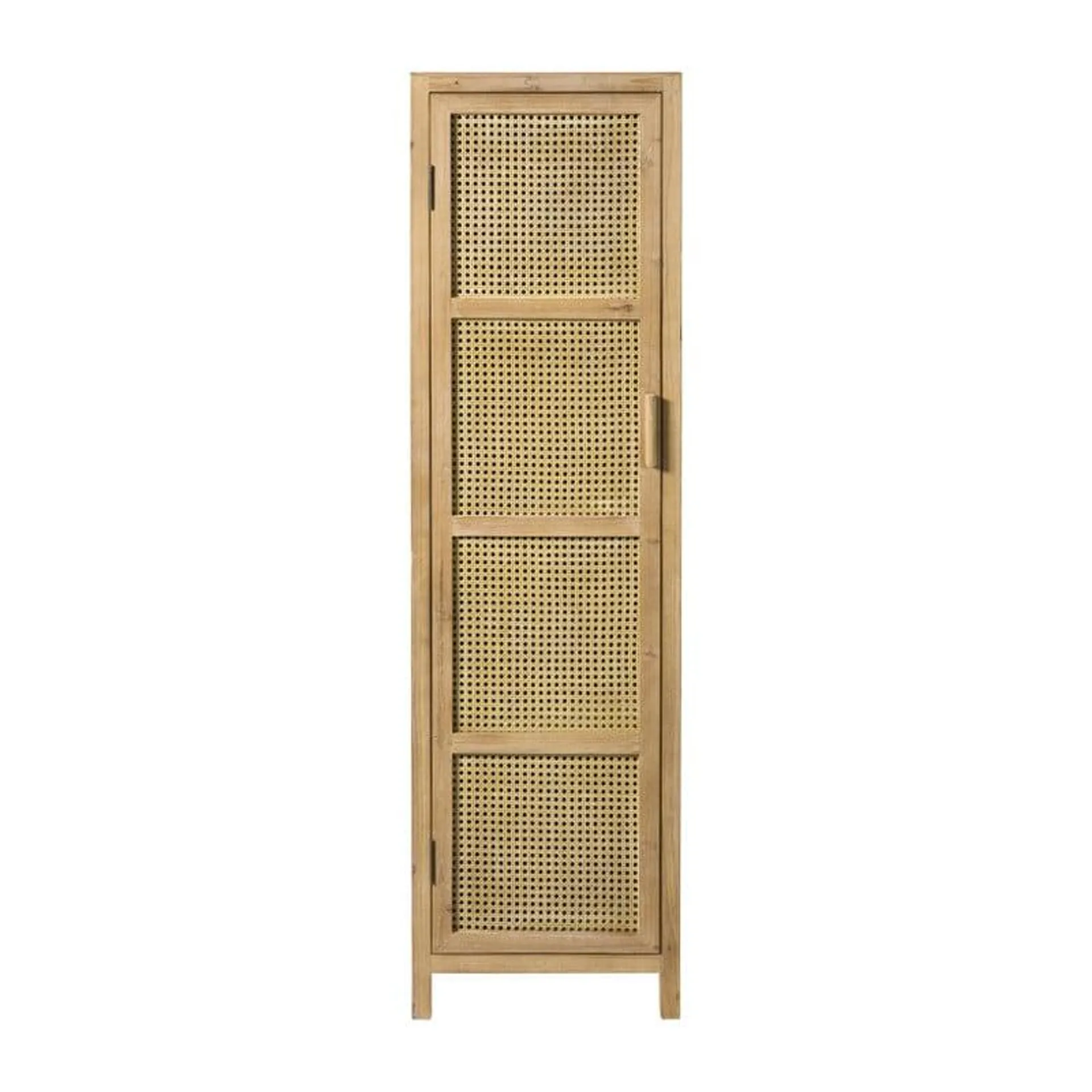 Webbing kast smal Bandung - naturel - 160.5x45x40.5 cm
