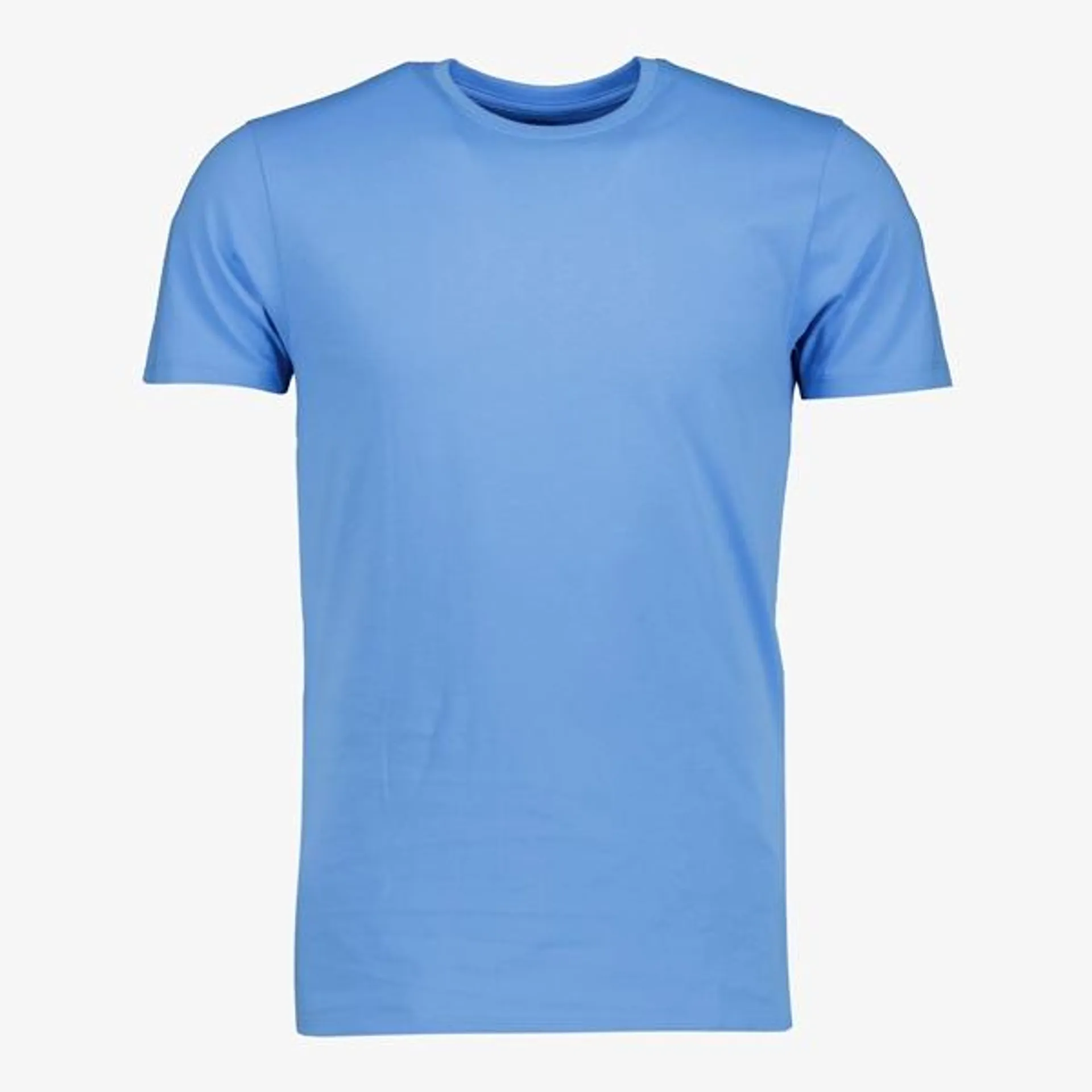 Unsigned heren T-shirt blauw ronde hals