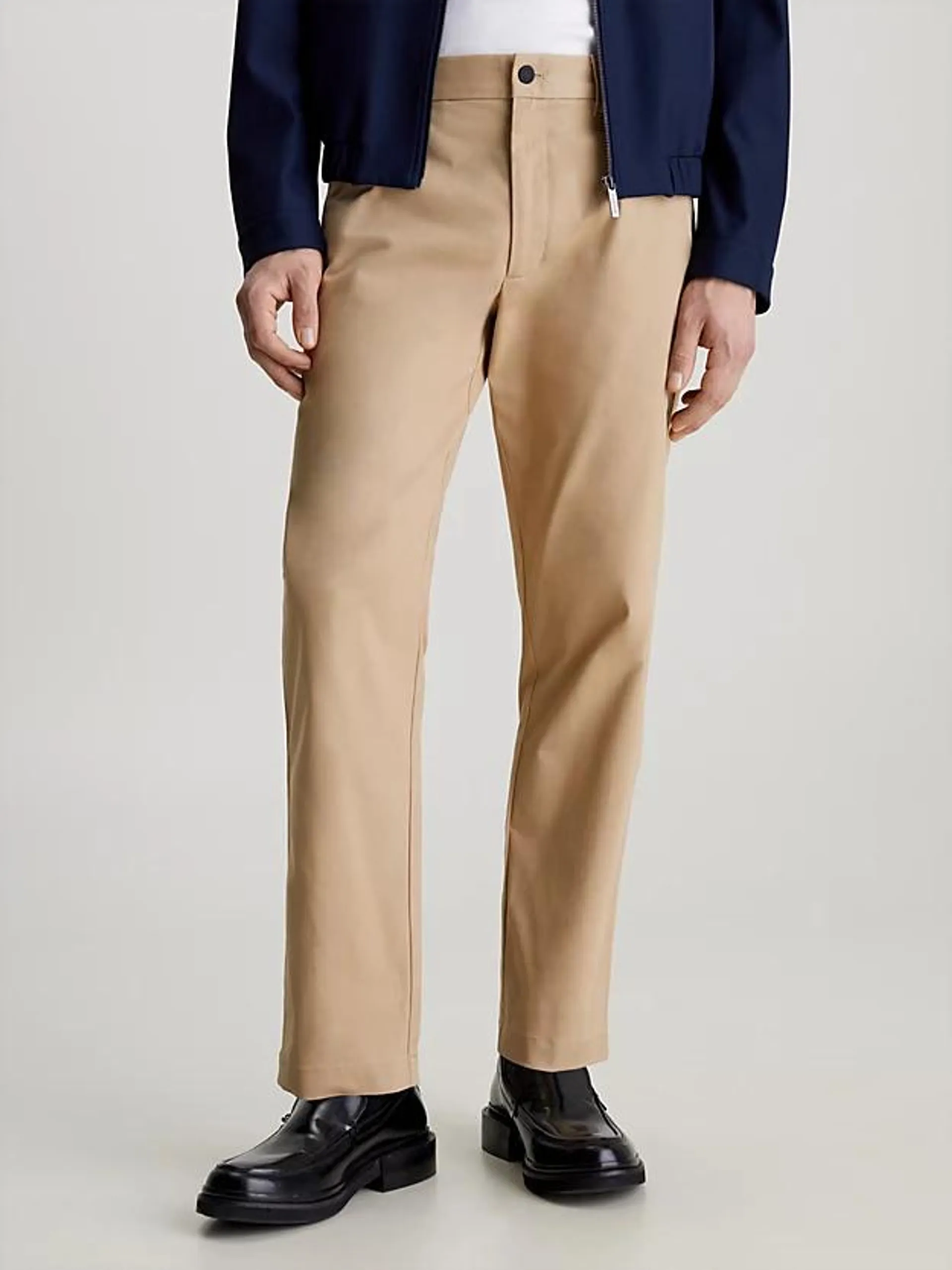 Rechte twill pantalon