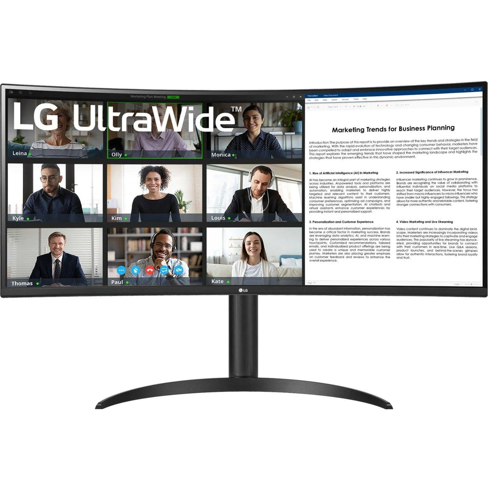 34WR55QK-B 34" Curved UltraWide monitor