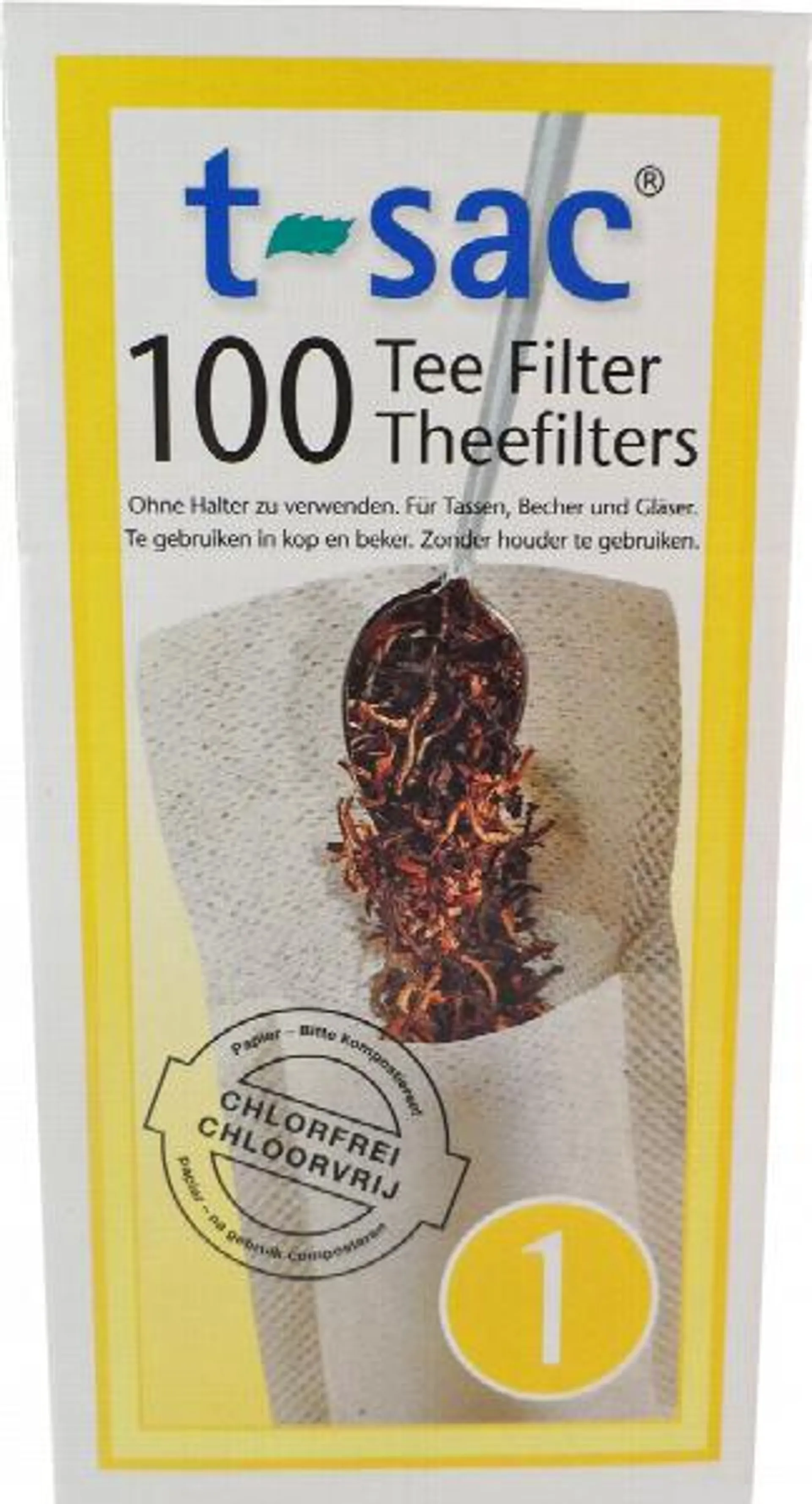 T-SAC THEEFILTER NO.1 100 STUKS