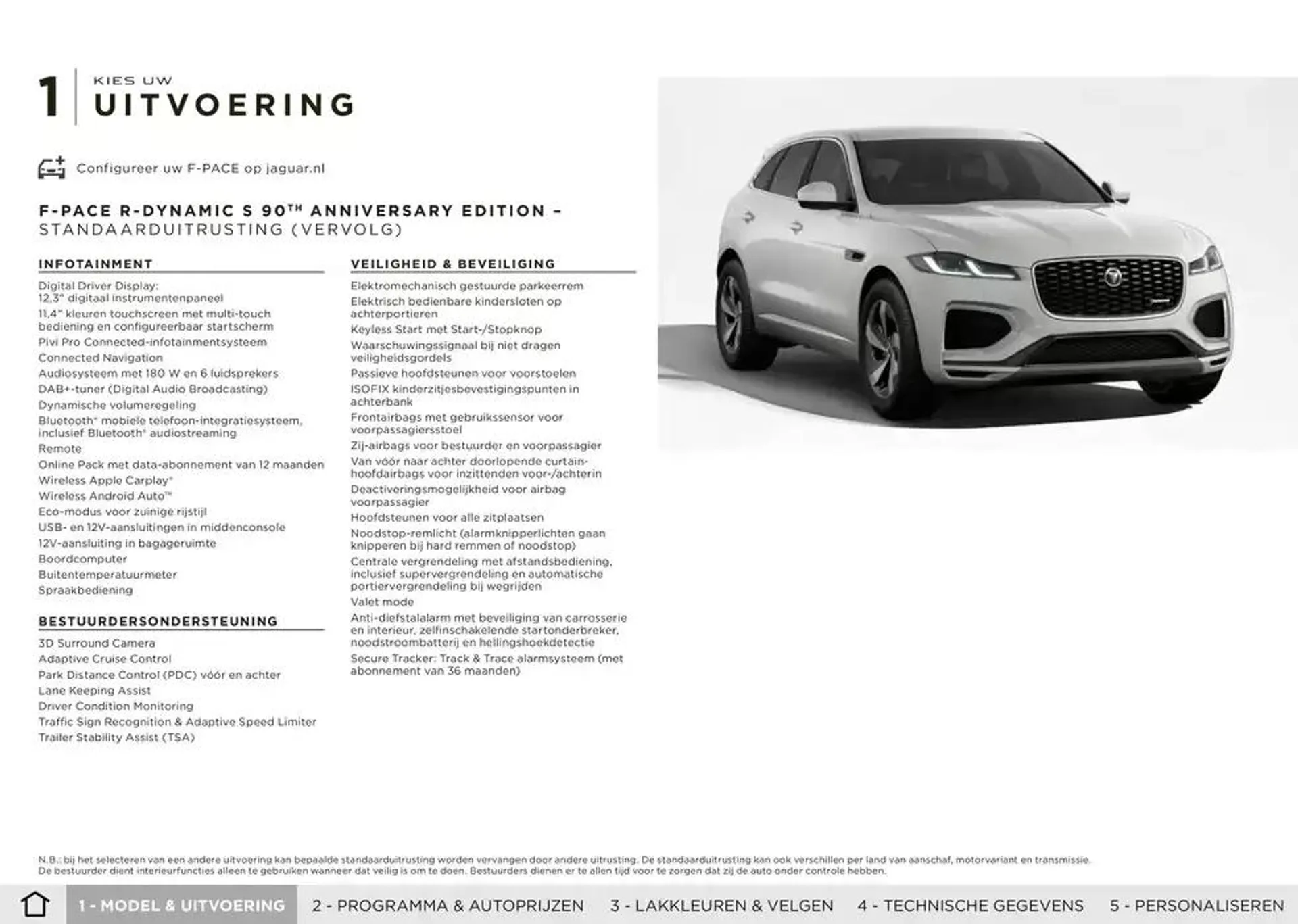 Jaguar F-PACE van 20 november tot 30 juni 2025 - Folder pagina 5