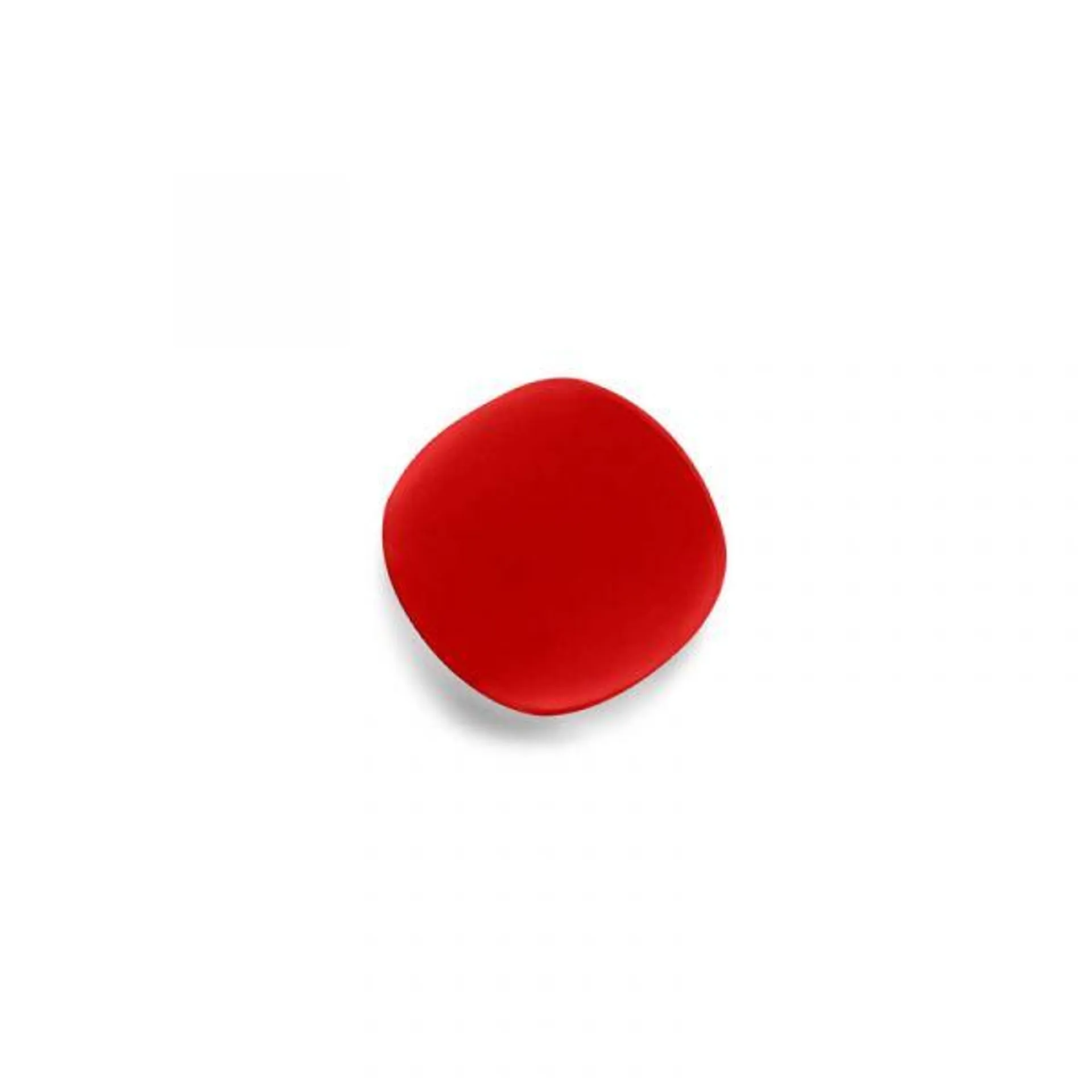 Quadrati (13mm) insignia "Red Coral" (glass composite)