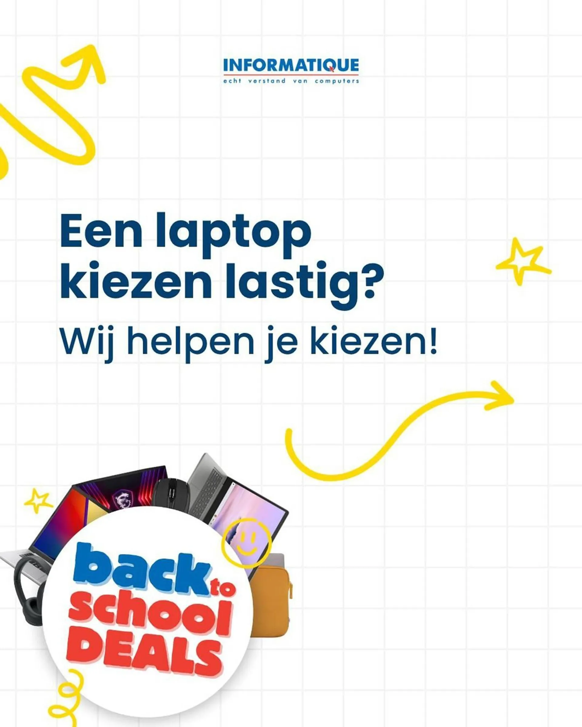 Informatique folder van 10 augustus tot 13 augustus 2025 - Folder pagina 1