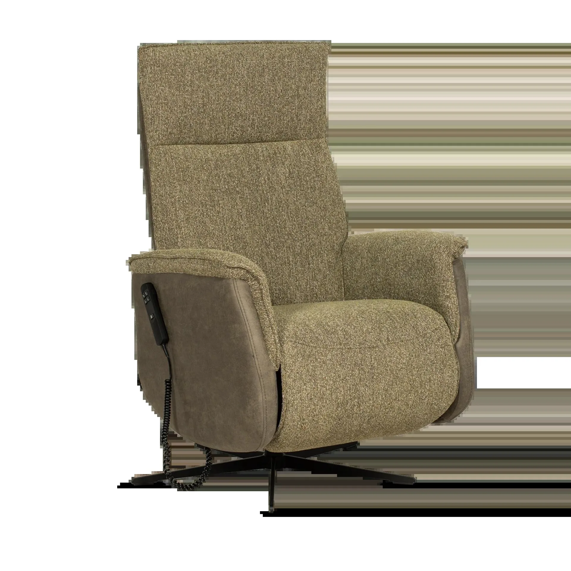 Relaxfauteuil (2 motoren) Punta - Combi: Bull Forest + Sneak Moss