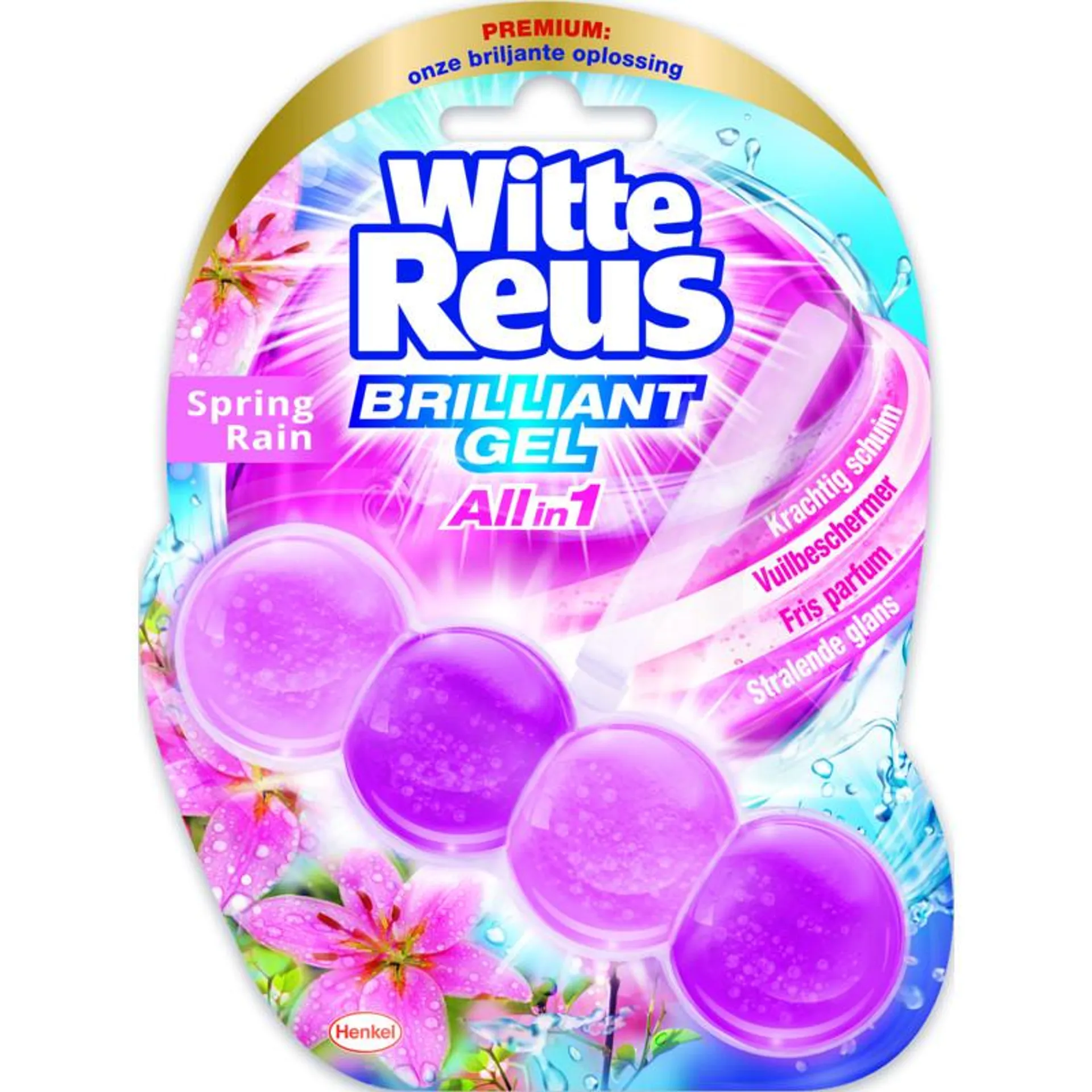 Witte Reus Toiletblok brilliant gel spring rain