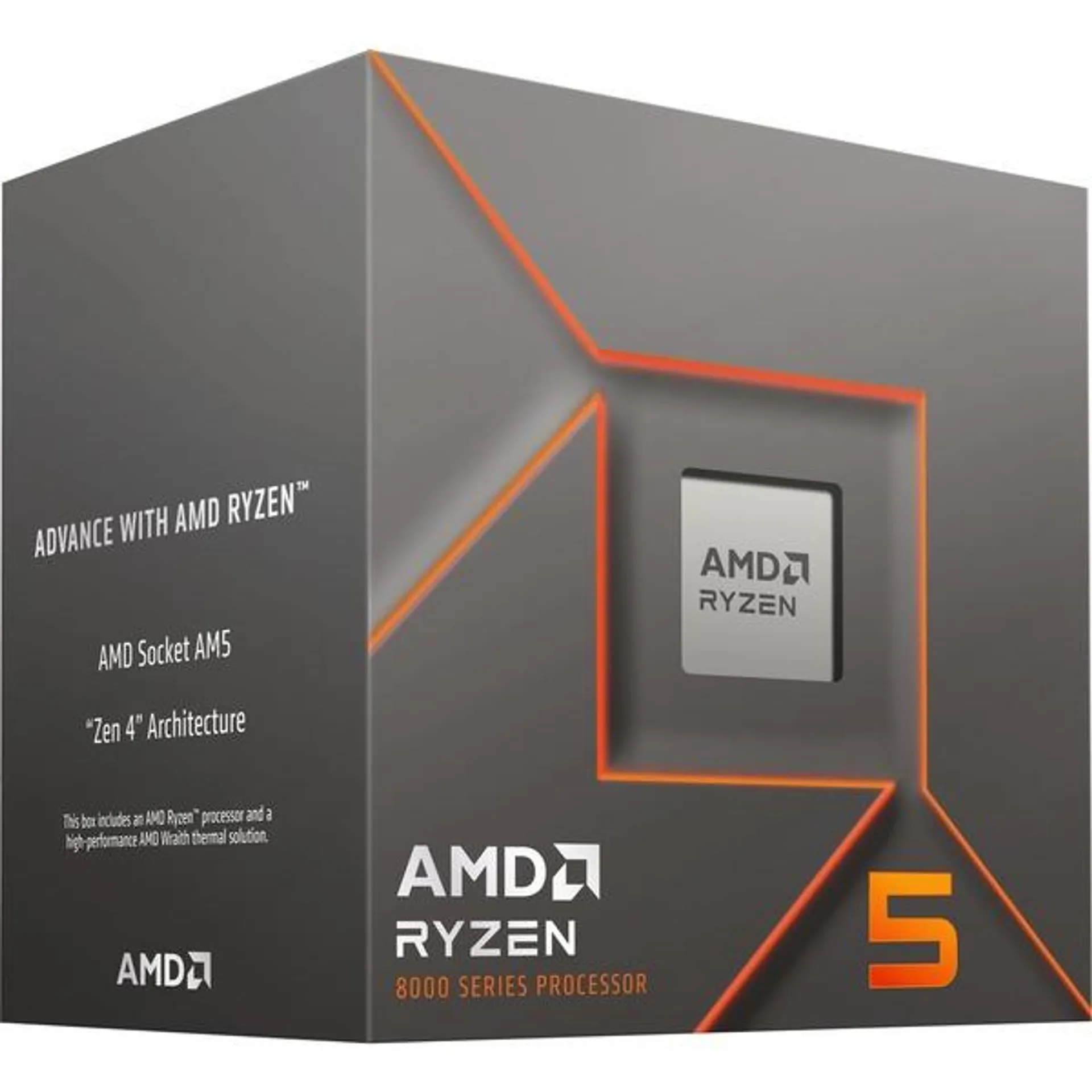 Ryzen 5 8400F, 4,2 GHz (4,7 GHz Turbo Boost) socket AM5 processor