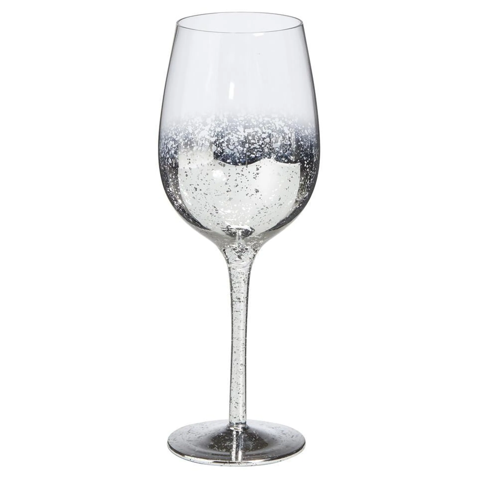 Wijnglas Metallic Zilver