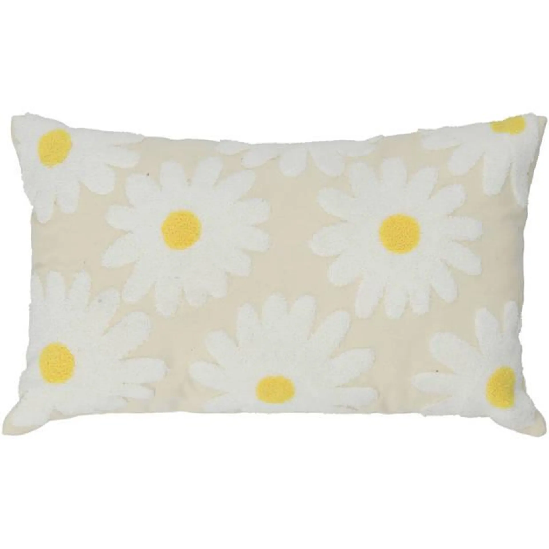 Blokker Sierkussen Daisy - 40x60 cm - Crème