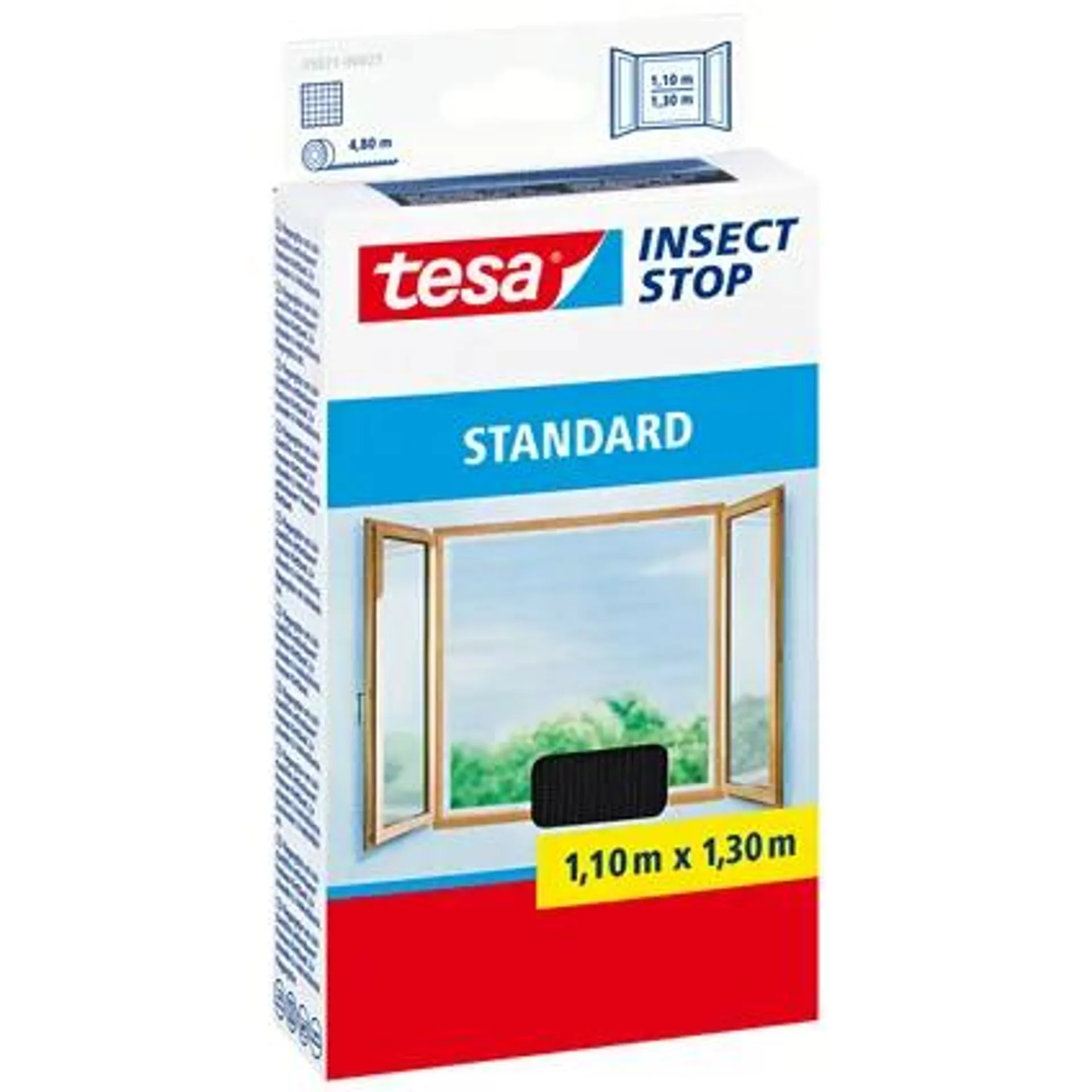 Tesa Insect Stop Standard raamhor zwart 1,3x1,1m