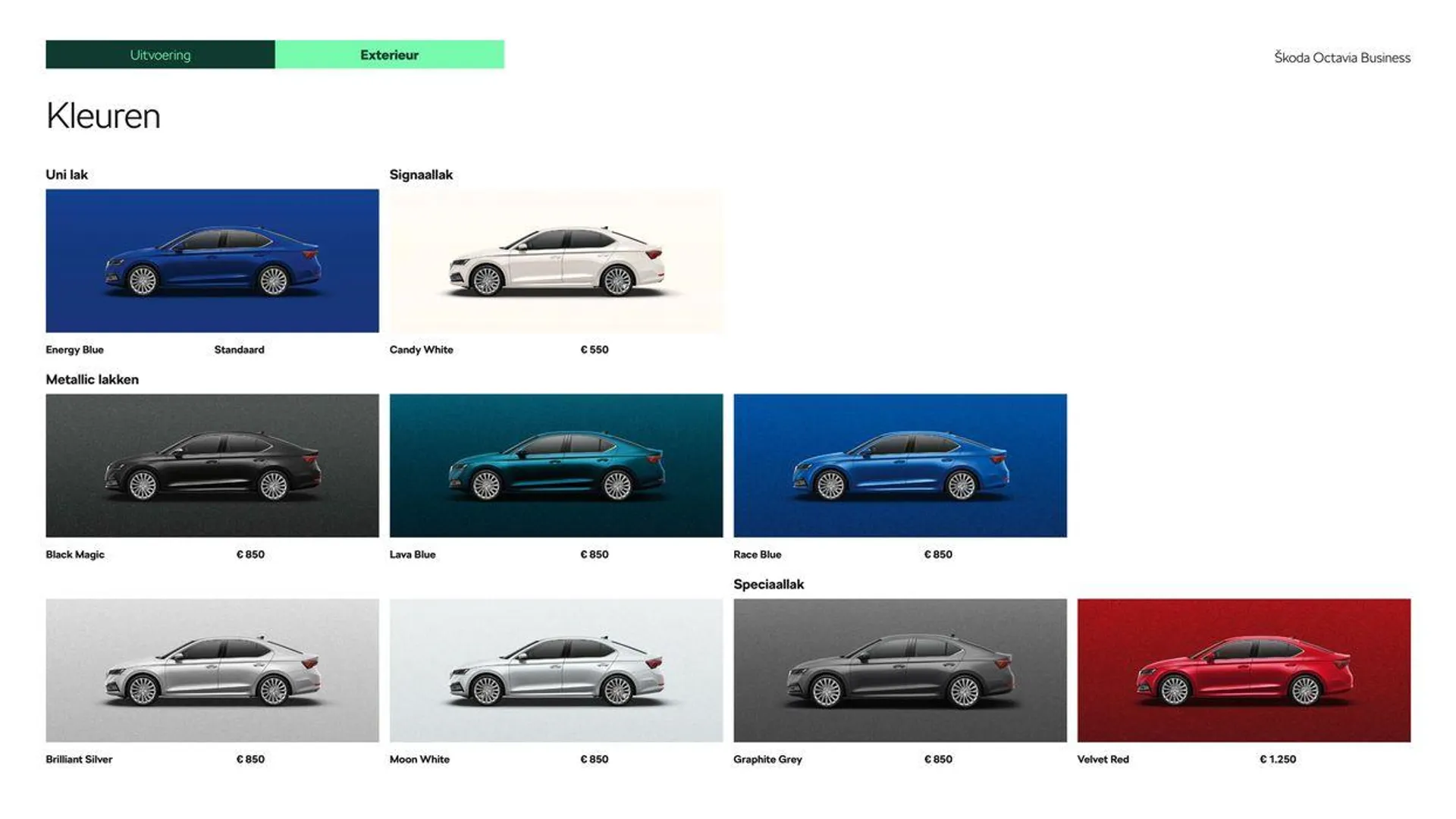 Škoda Octavia Combi prijslijst per 1 maart 2024 van 7 maart tot 7 maart 2025 - Folder pagina 8