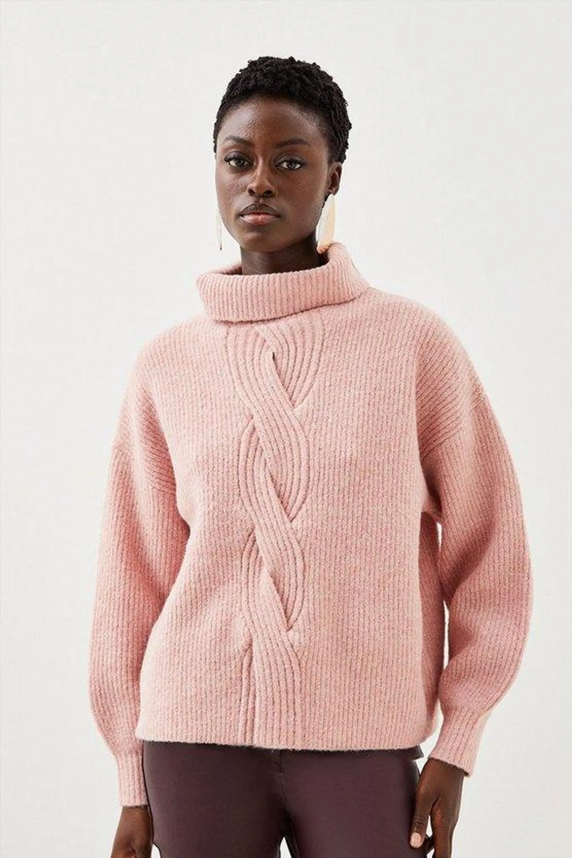 Lofty Knit Chunky Cable Wool Jumper