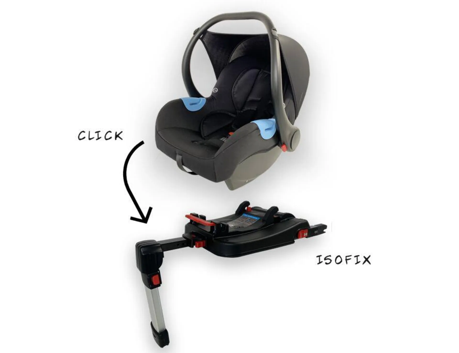 Set | Autostoel Novi Baby® 0+ Onyx Black + Isofixbase
