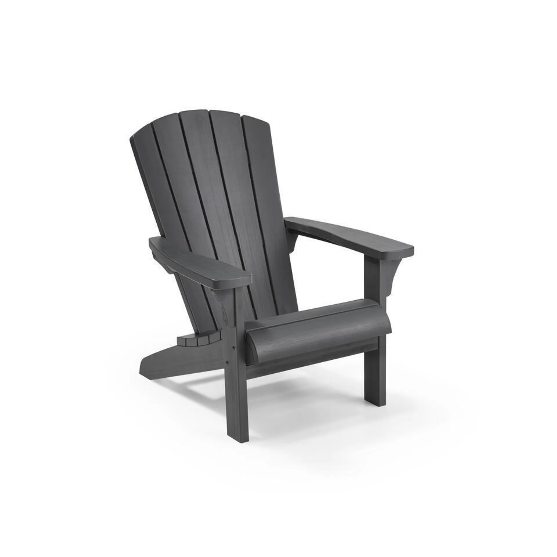 Keter Troy Adirondack Tuinstoel - 81x80x96,5cm - Grafiet