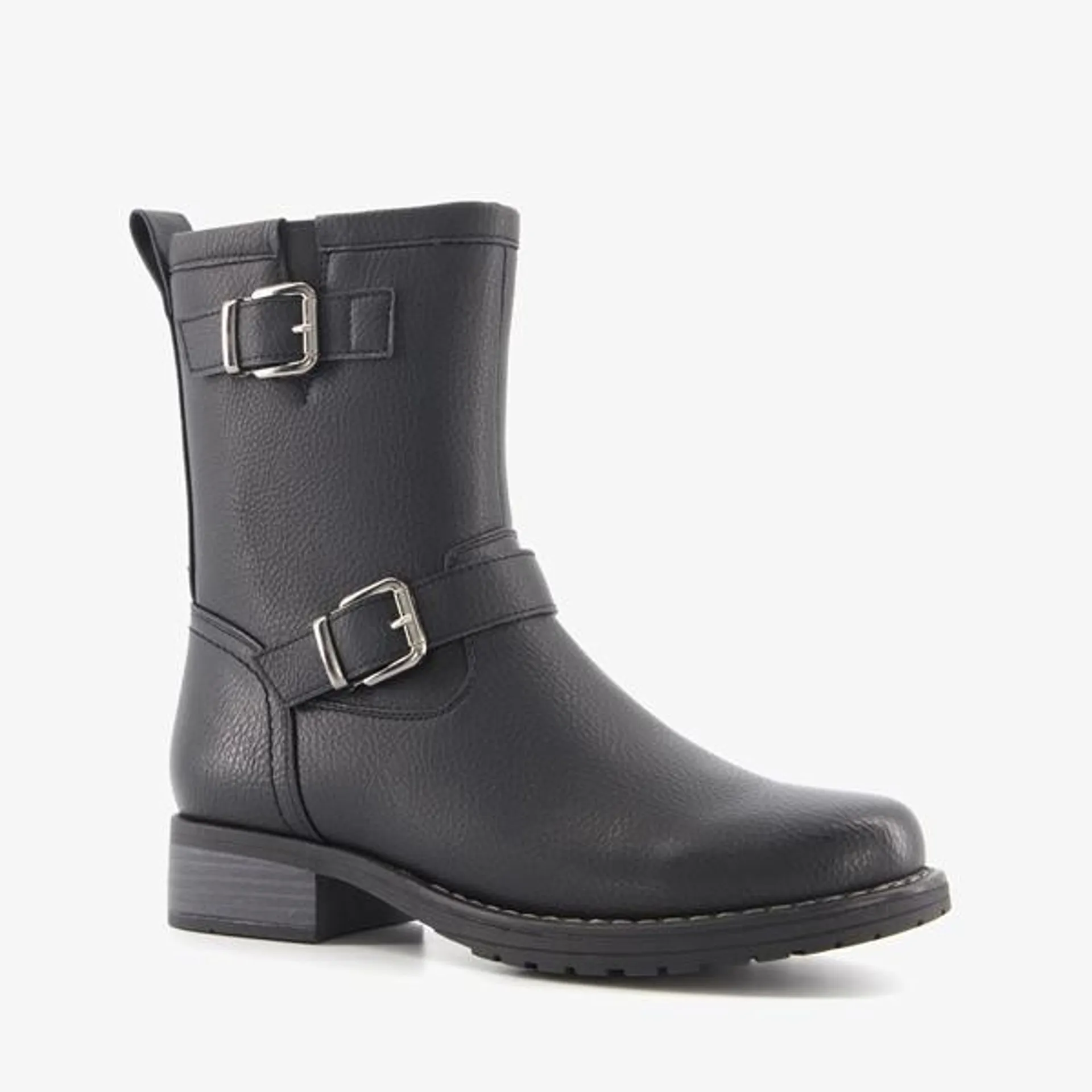 Zwarte boots voor dames van Blue Box. Gemaakt van imitatieleer met een binn...