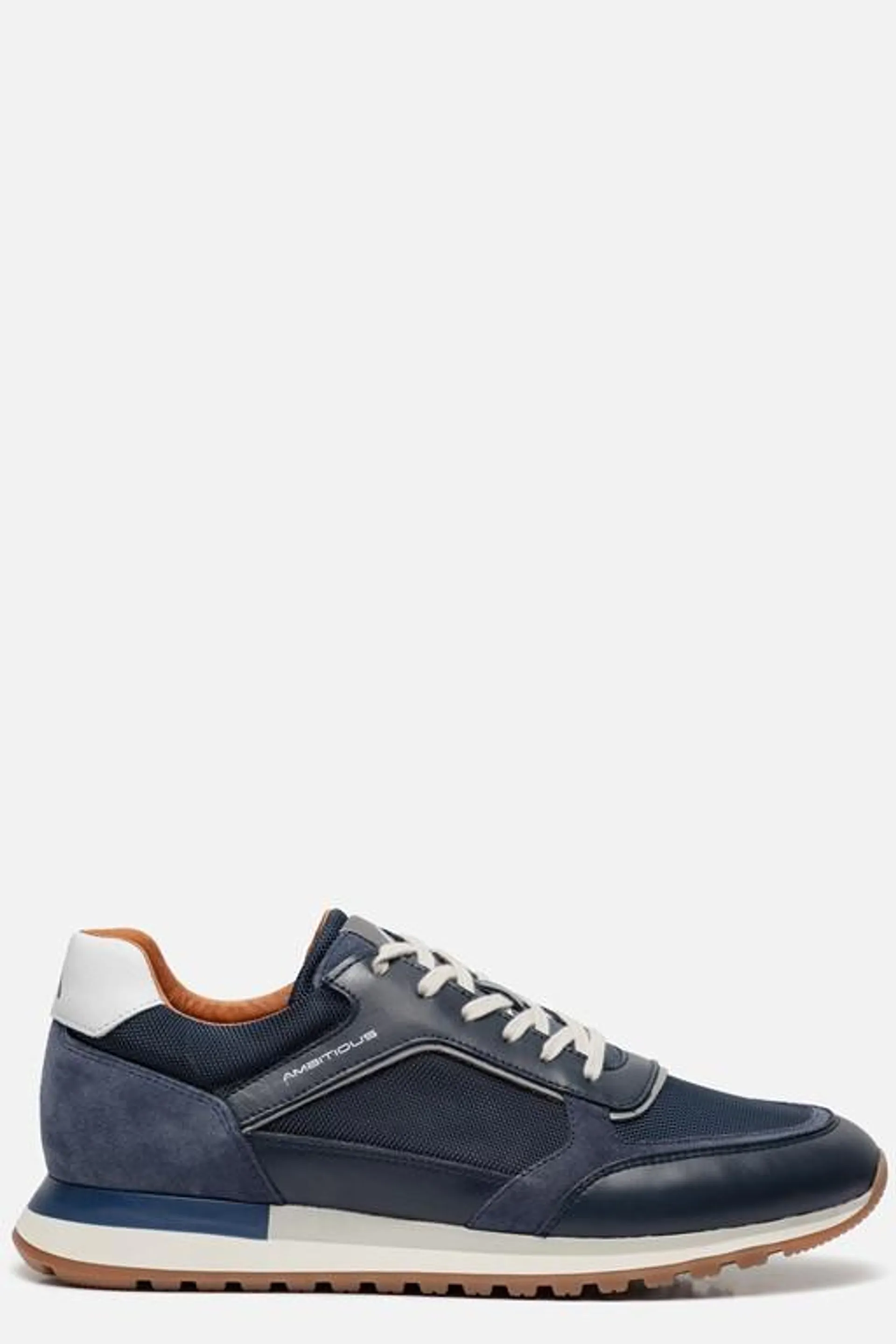 Grizz Sneakers blauw Leer