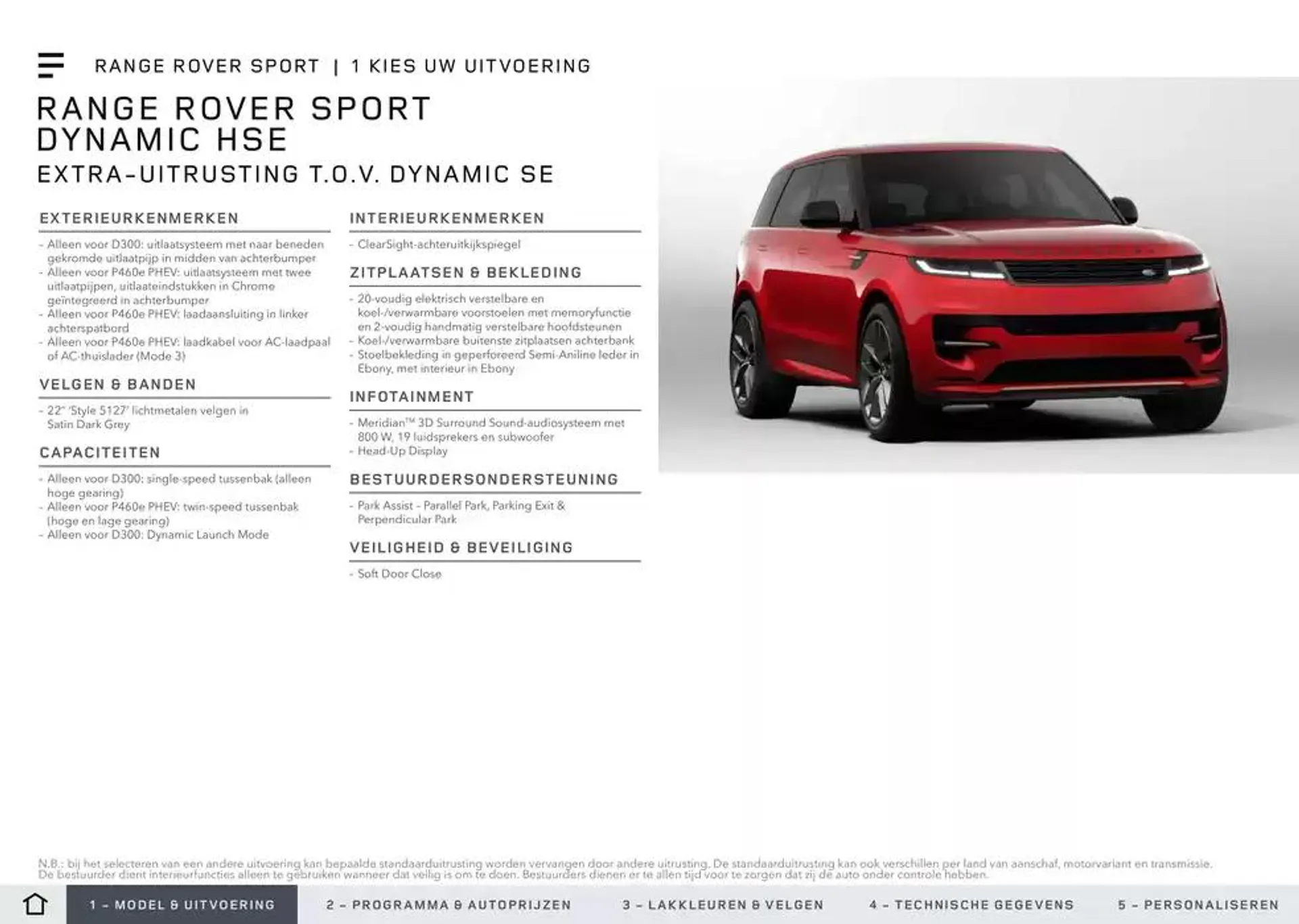 Range Rover Sport van 20 november tot 30 juni 2025 - Folder pagina 7