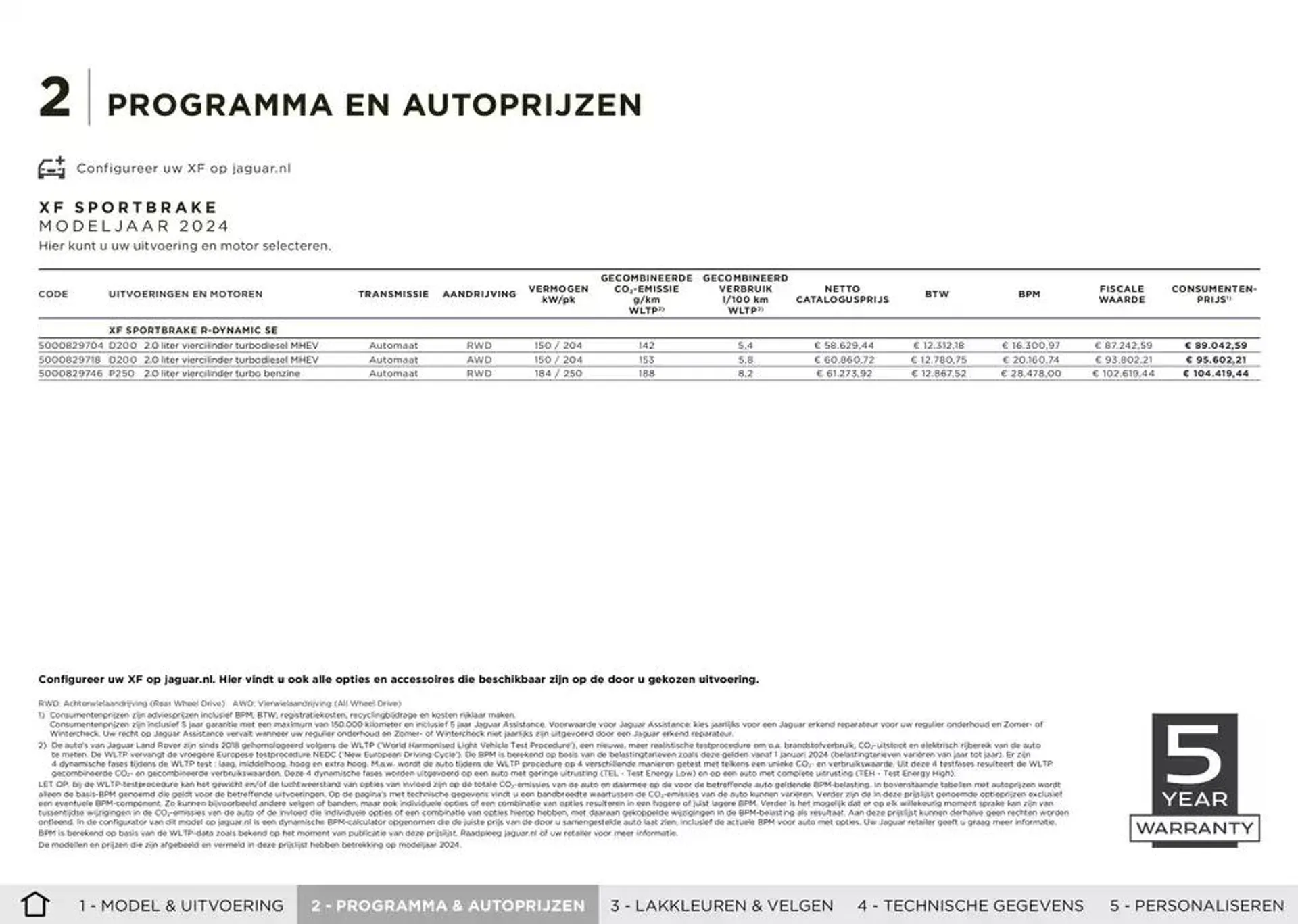  Jaguar XF van 20 november tot 30 juni 2025 - Folder pagina 9