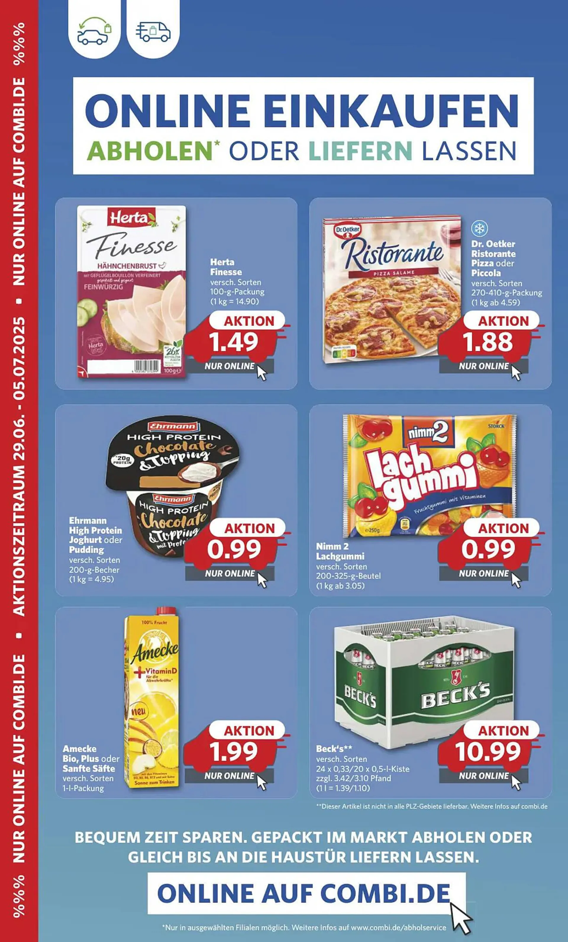 Combi Markt DE folder van 29 juni tot 5 juli 2025 - Folder pagina 1
