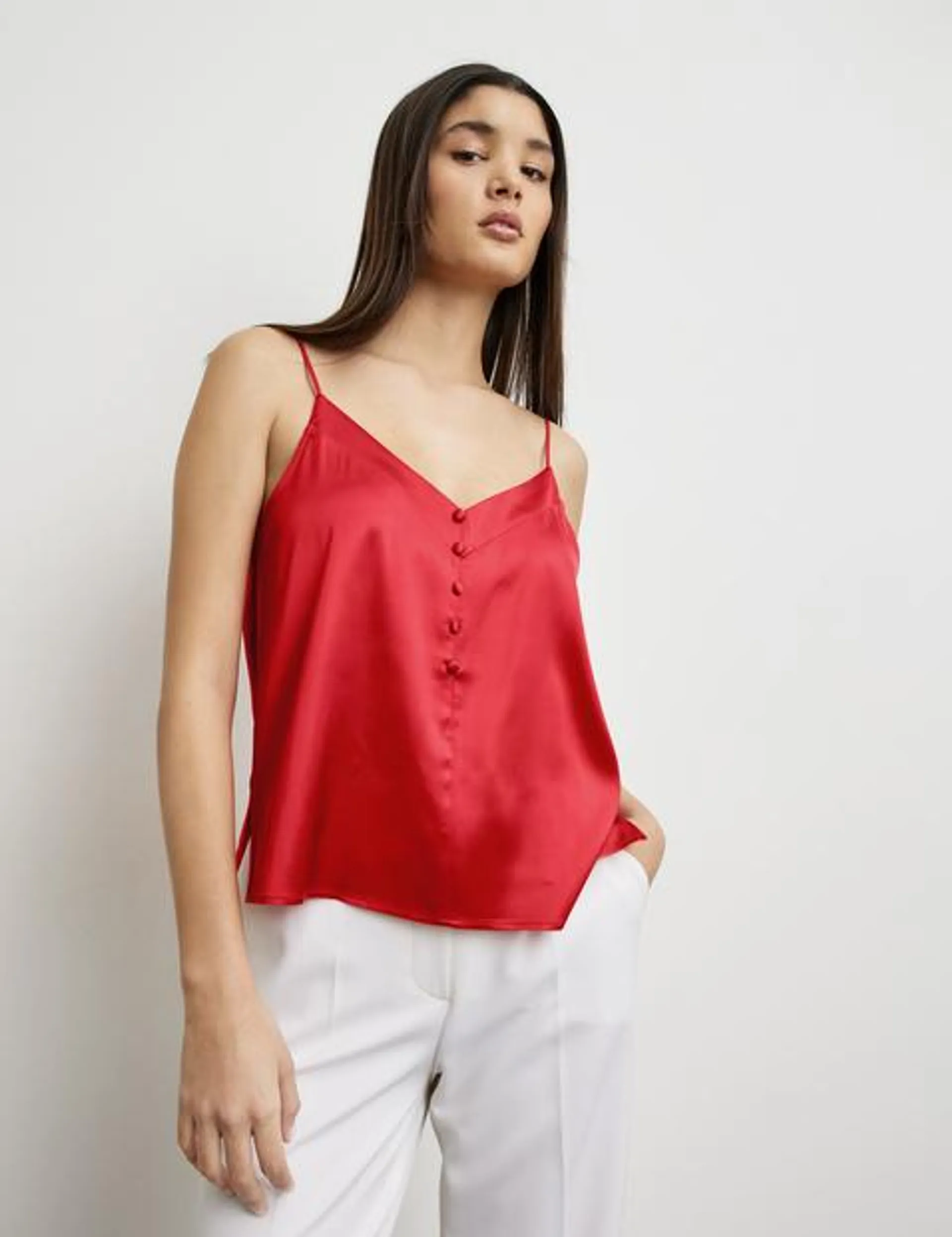 Elegante blousetop met spaghettibandjes