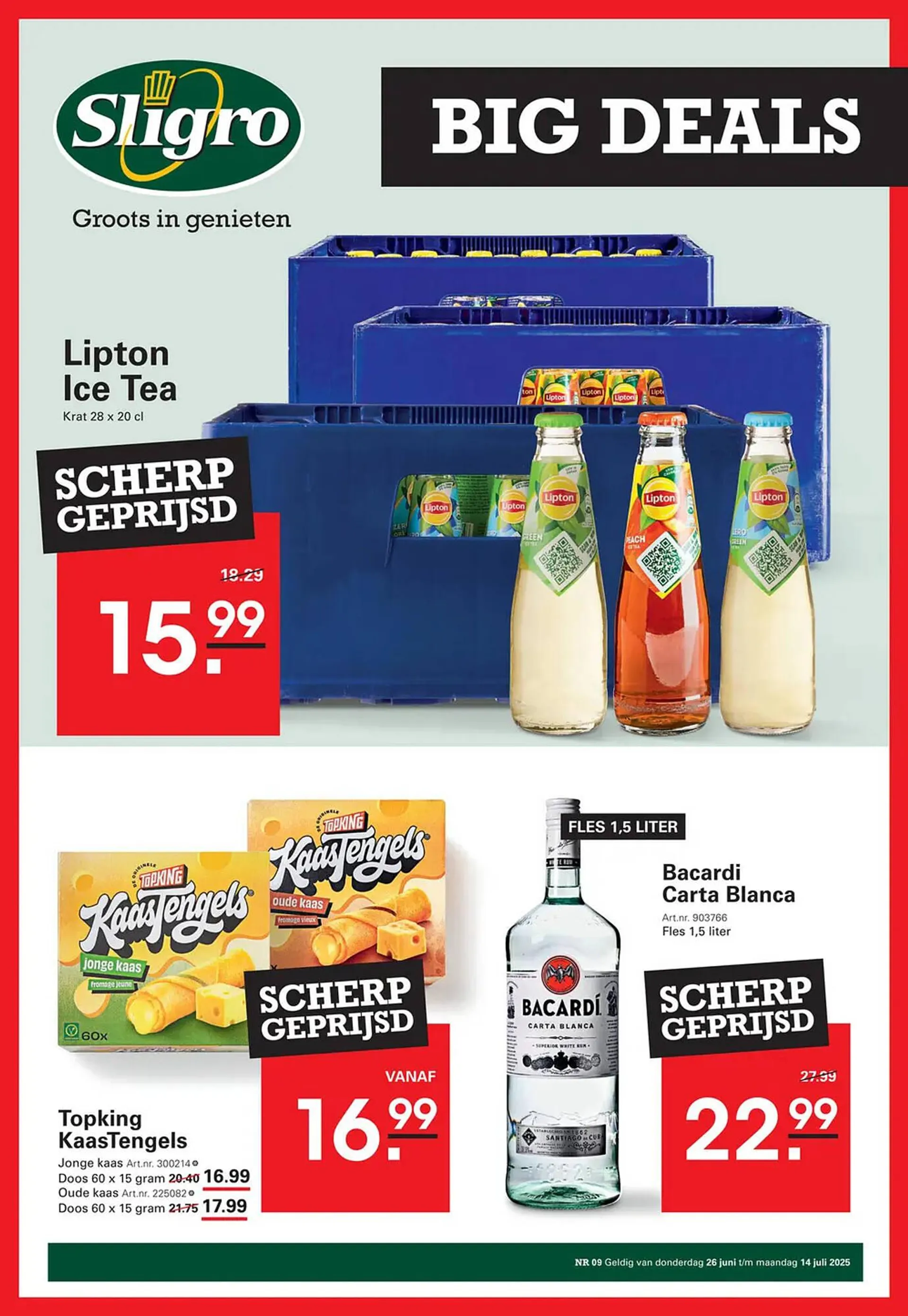 Sligro folder van 26 juni tot 14 juli 2025 - Folder pagina 1