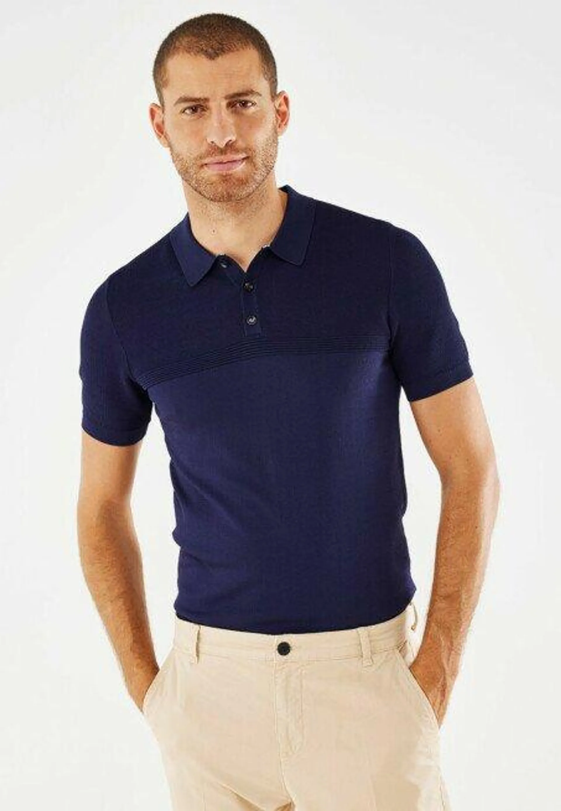 Knit Polo Navy