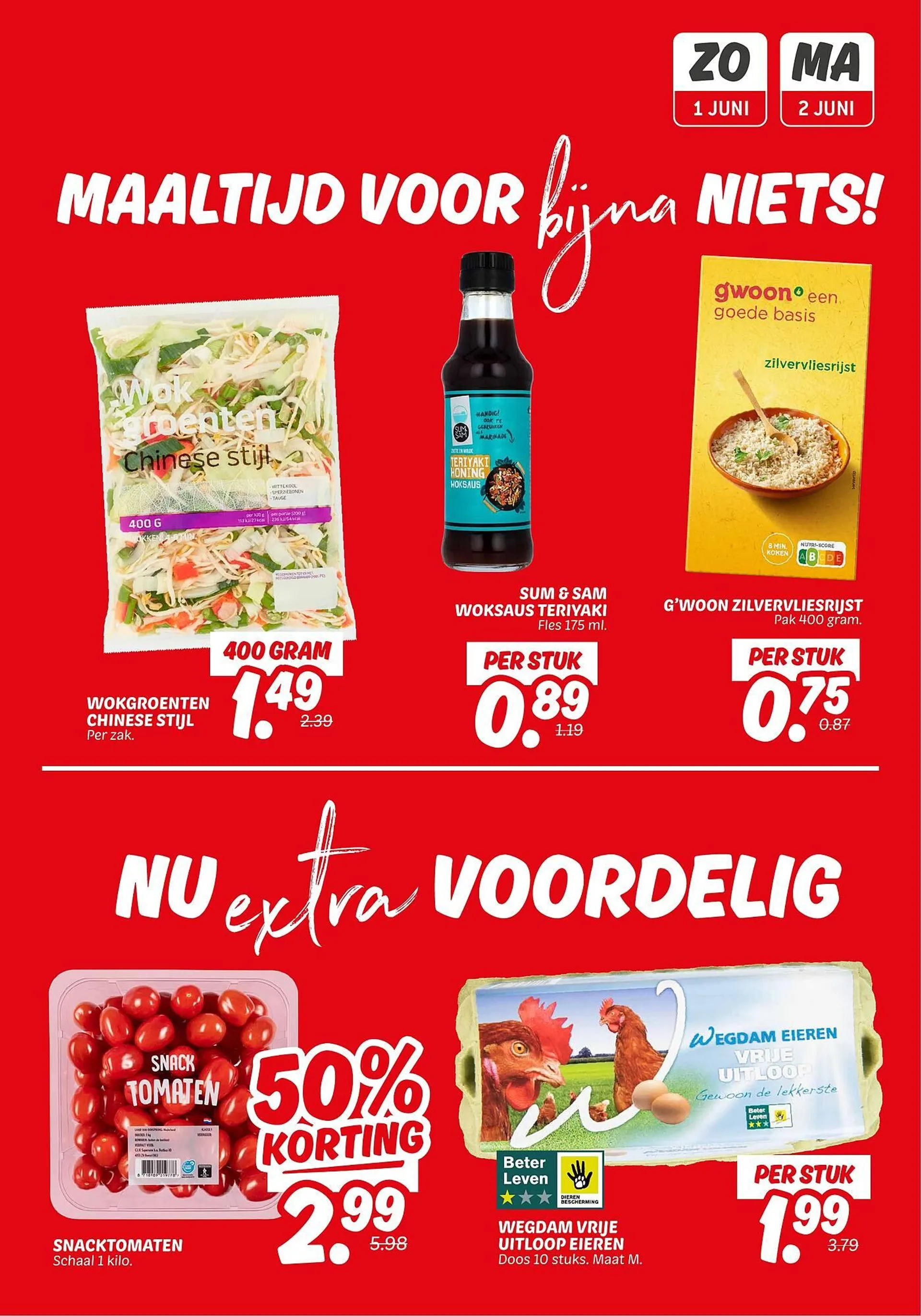 Dekamarkt folder - Nu of Nooit voordeel van 1 juni tot 2 juni 2025 - Folder pagina 1