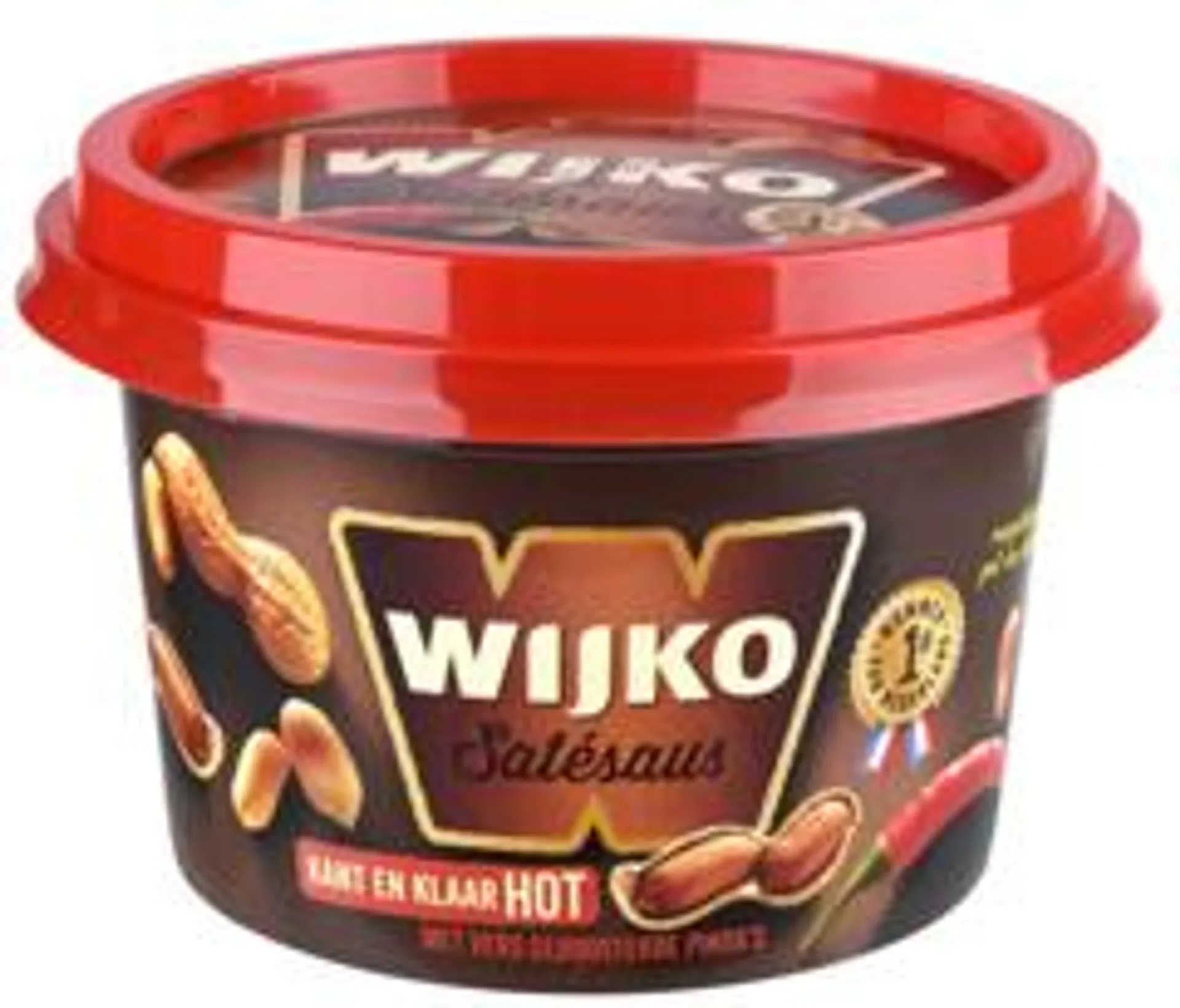 3 bakjes Wijko Satésaus Hot Kant & Klaar Mini 120g