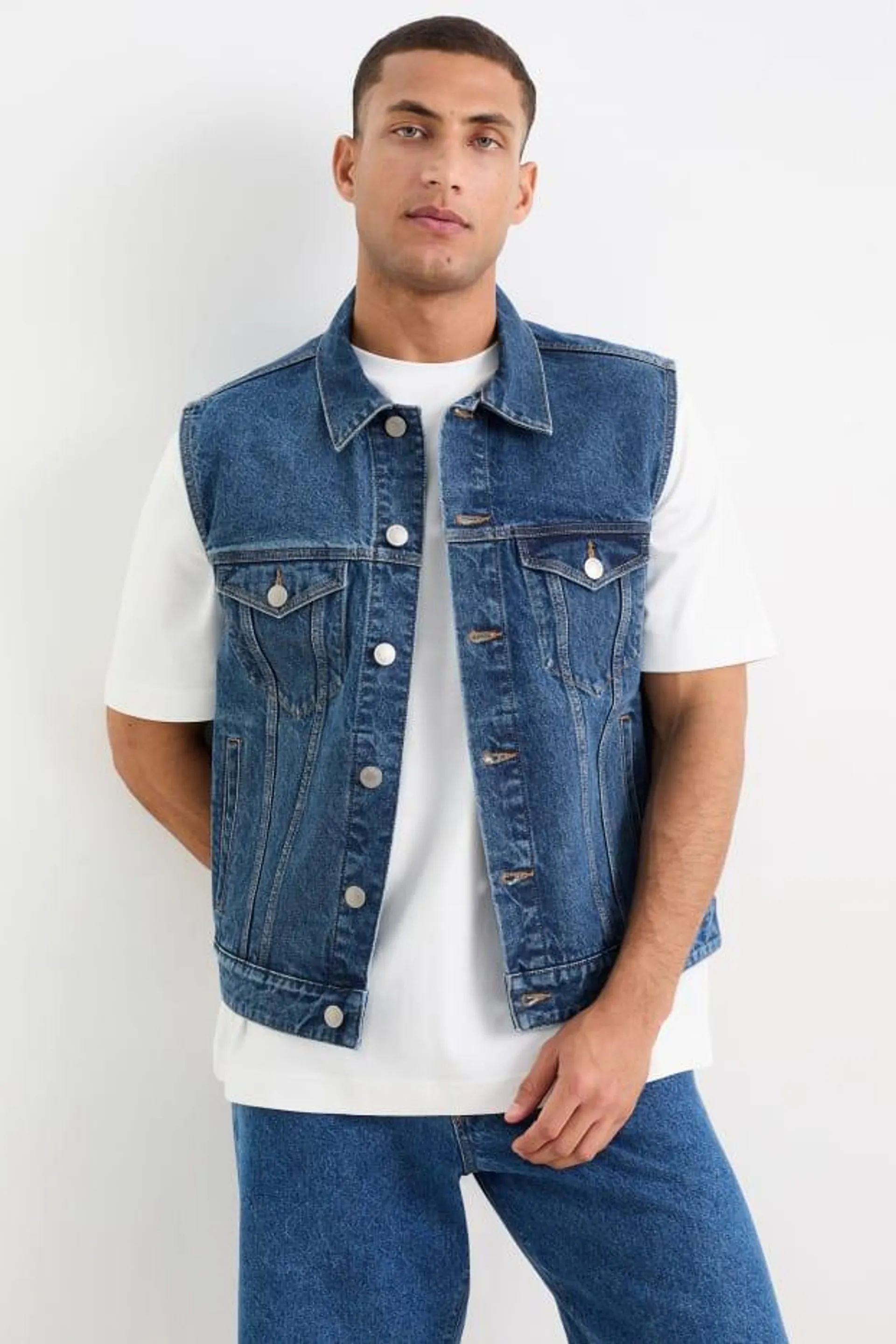 Denim waistcoat