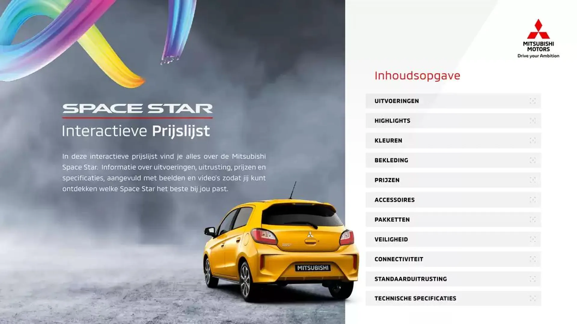 Mitsubishi Space Star van 1 januari tot 1 januari 2026 - Folder pagina 2