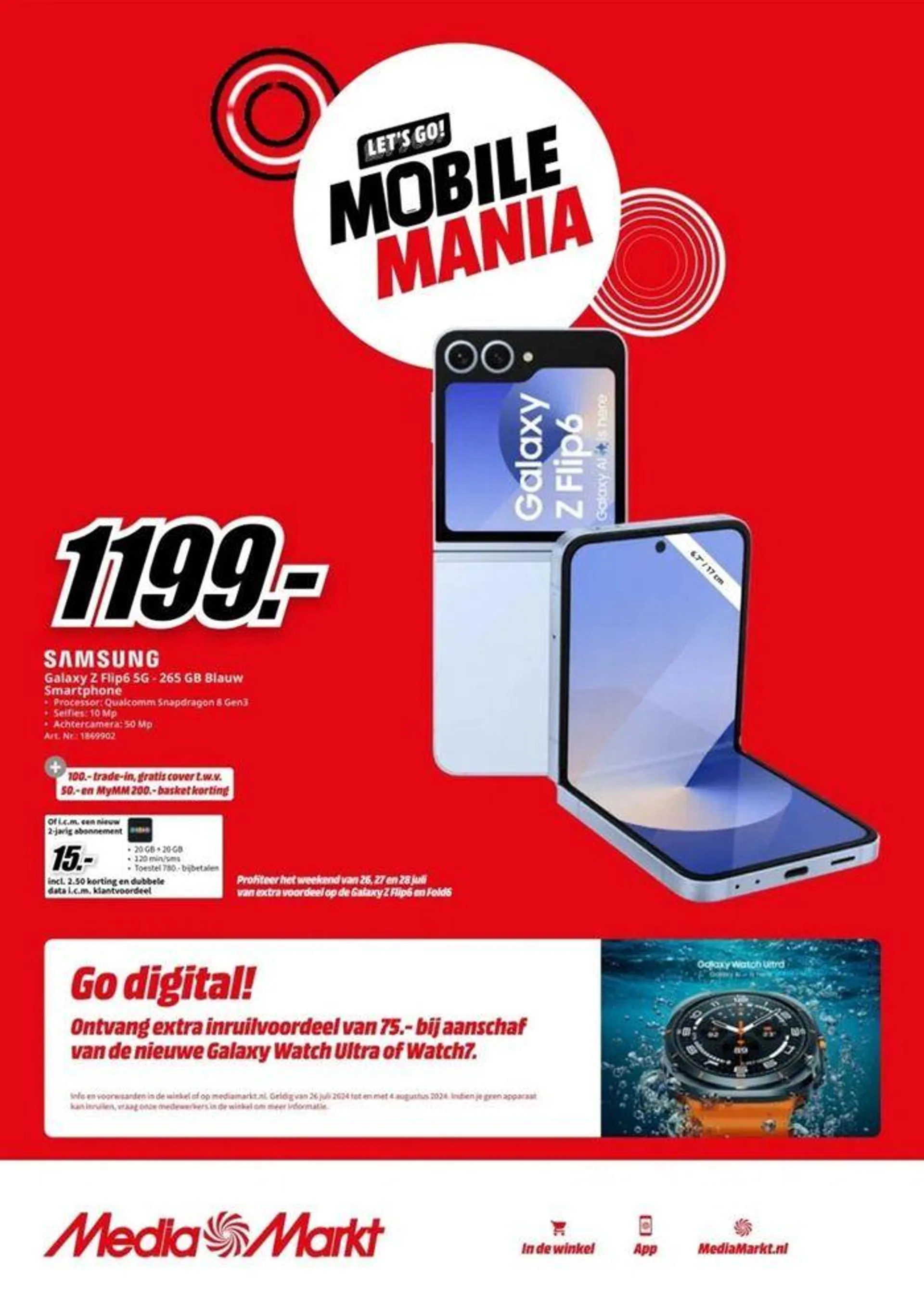 Digitale flyer: aanbiedingen bij MediaMarkt van 25 juli tot 4 augustus 2024 - Folder pagina 6