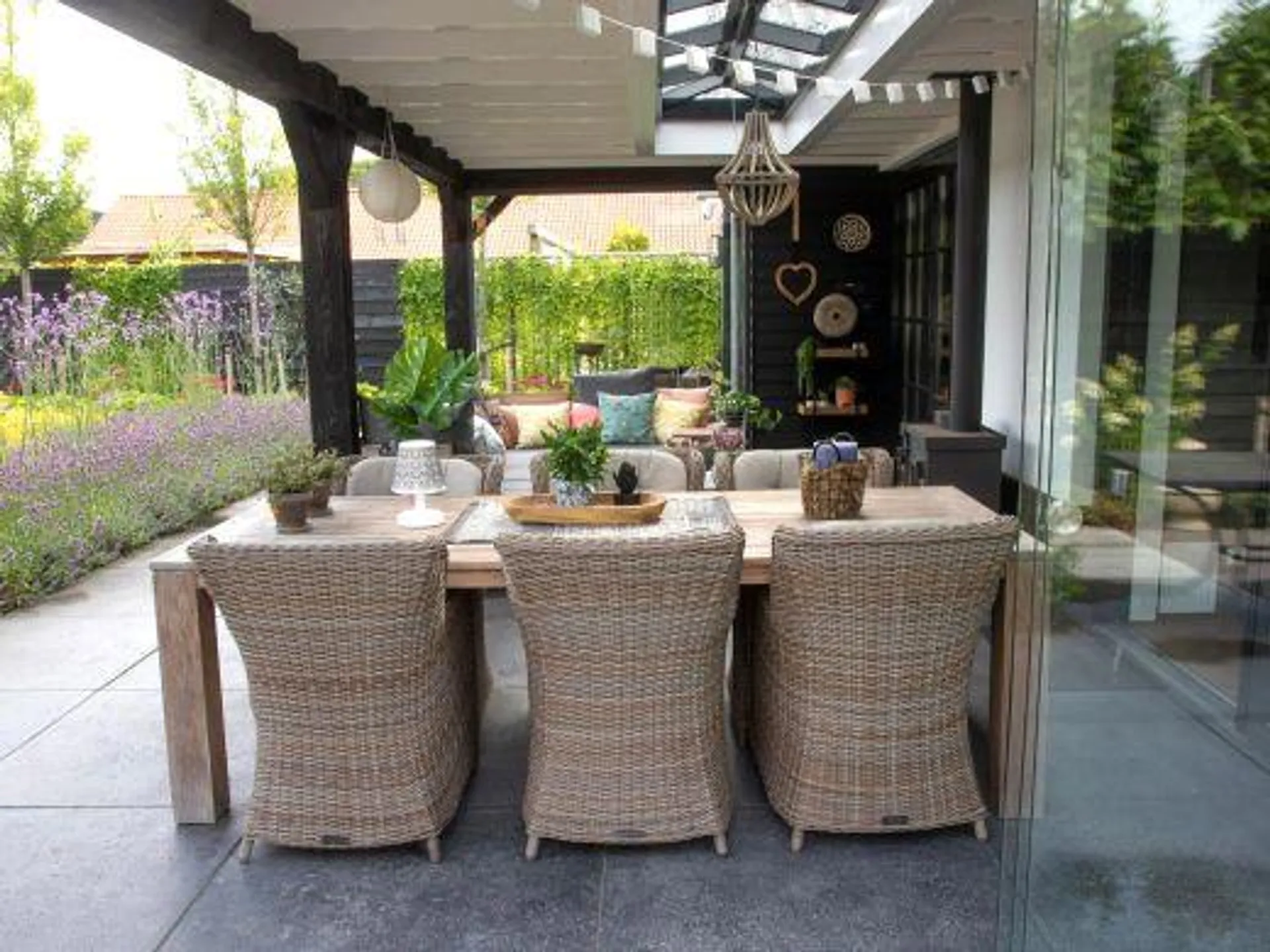 Intenso Milano/ROUGH-X 240cm dining tuinset 7-delig