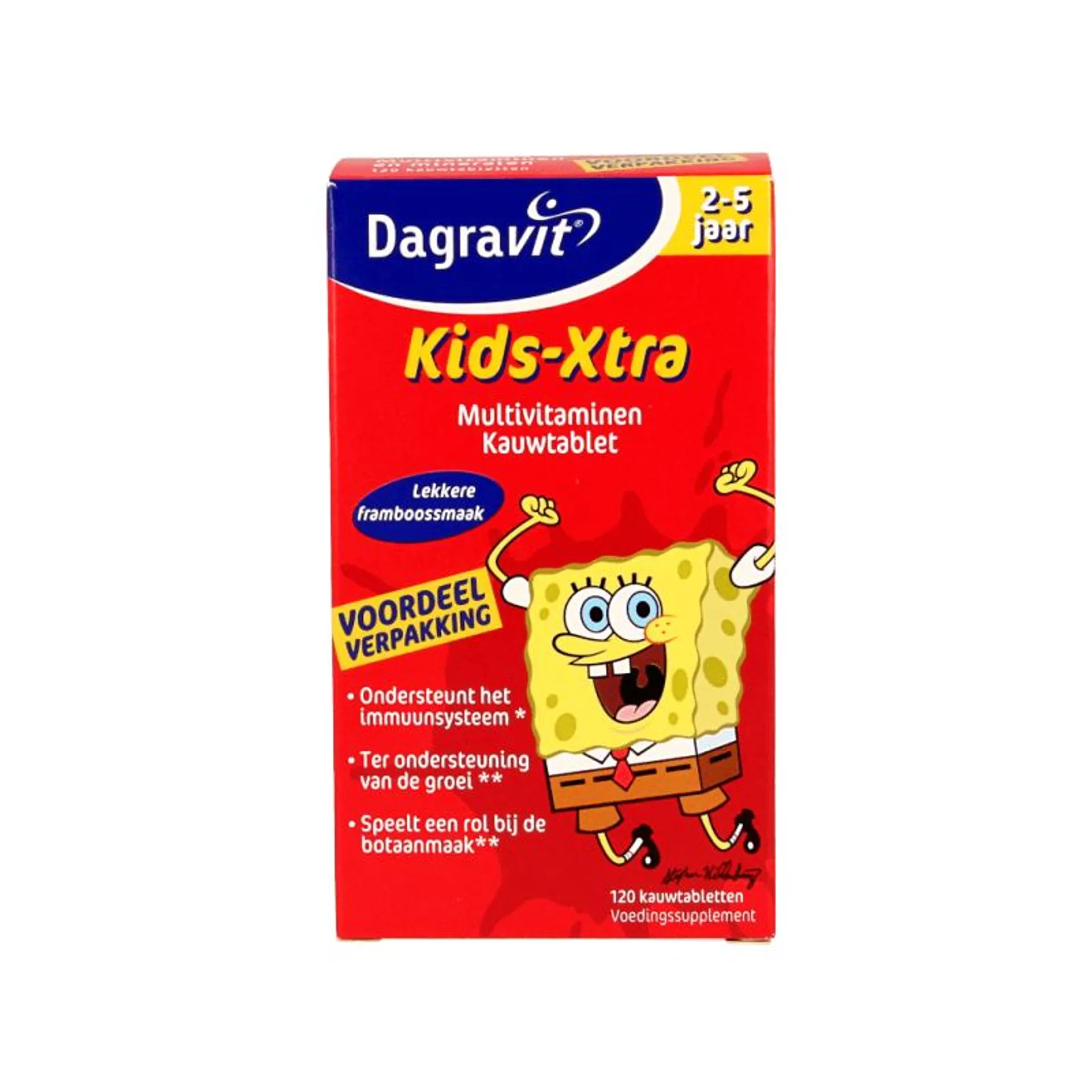 Dagravit Multi kids framboos 3-5 jaar 120 kauwtabletten