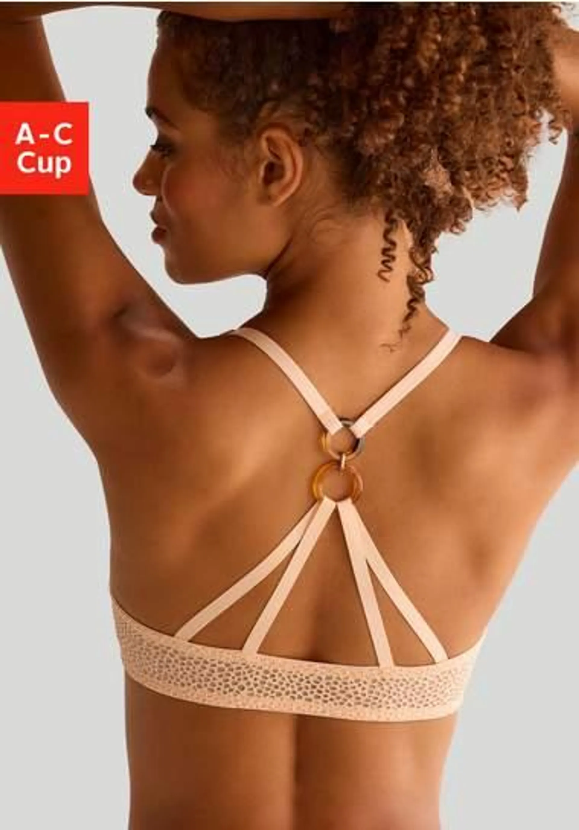 Lascana Push-up-bh met prachtig rugpand en halternek schouderbandjes, sexy lingerie