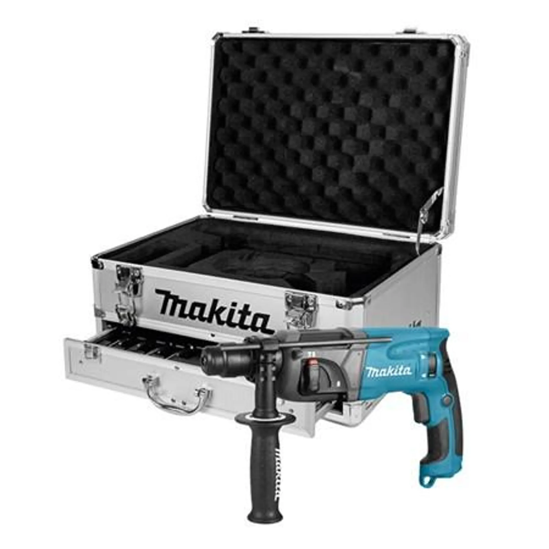 Makita 230 V Boorhamer 710 Watt - HR2230 + borenset HR2230X4