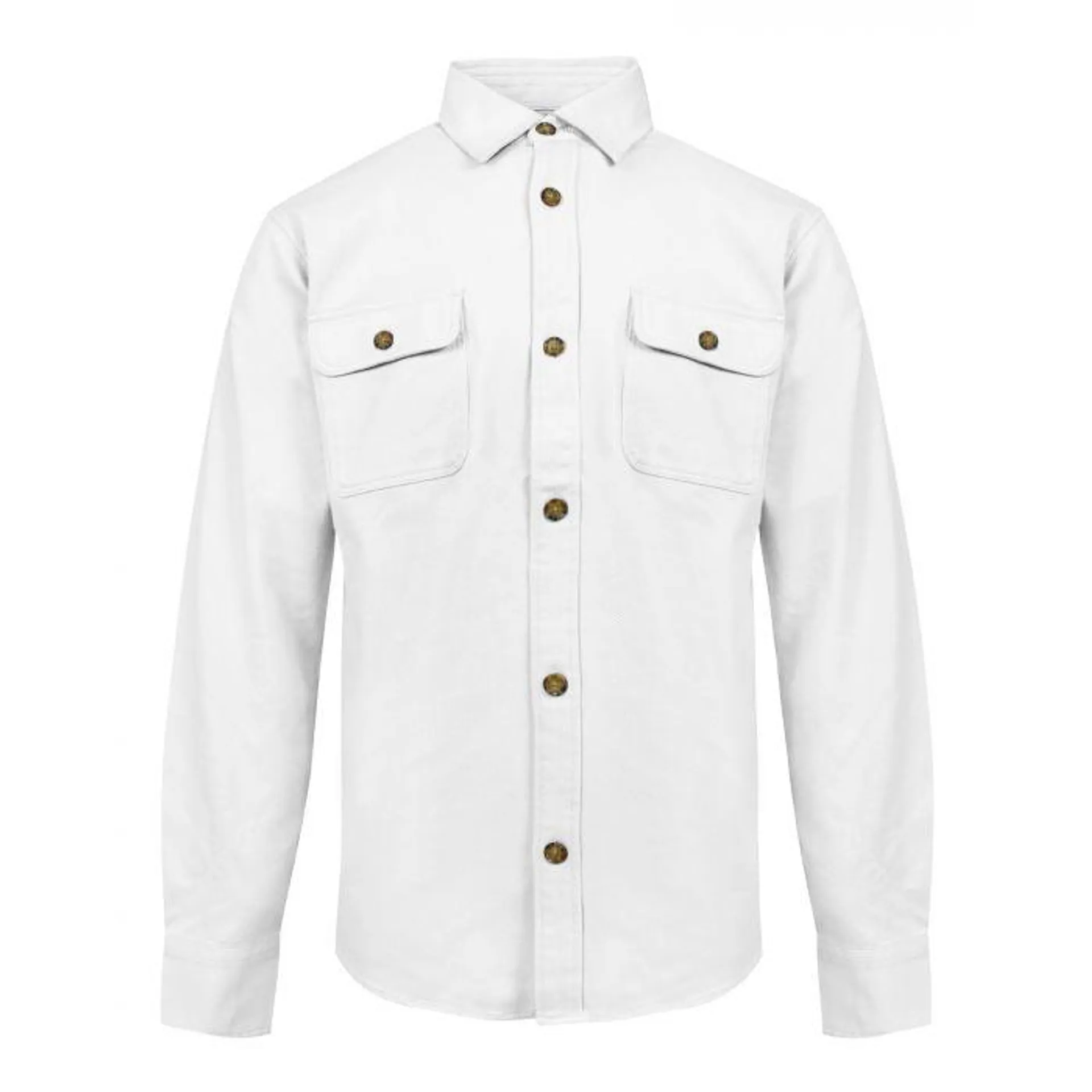 Katoenen Overshirt Ecru