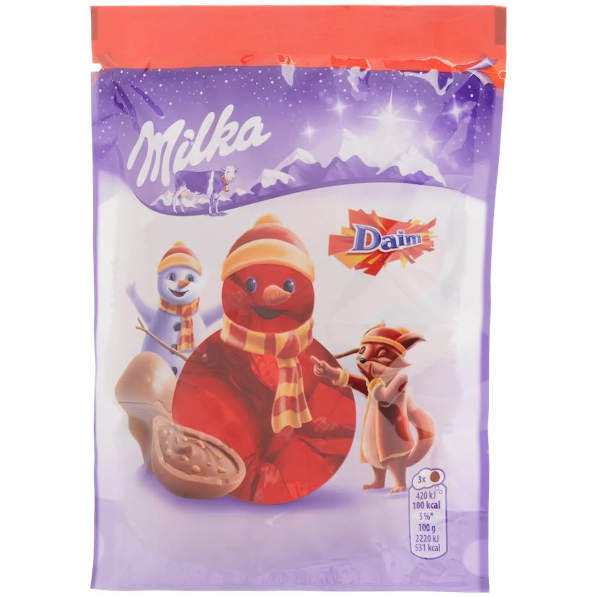 Milka Weihnachtspralinen Daim