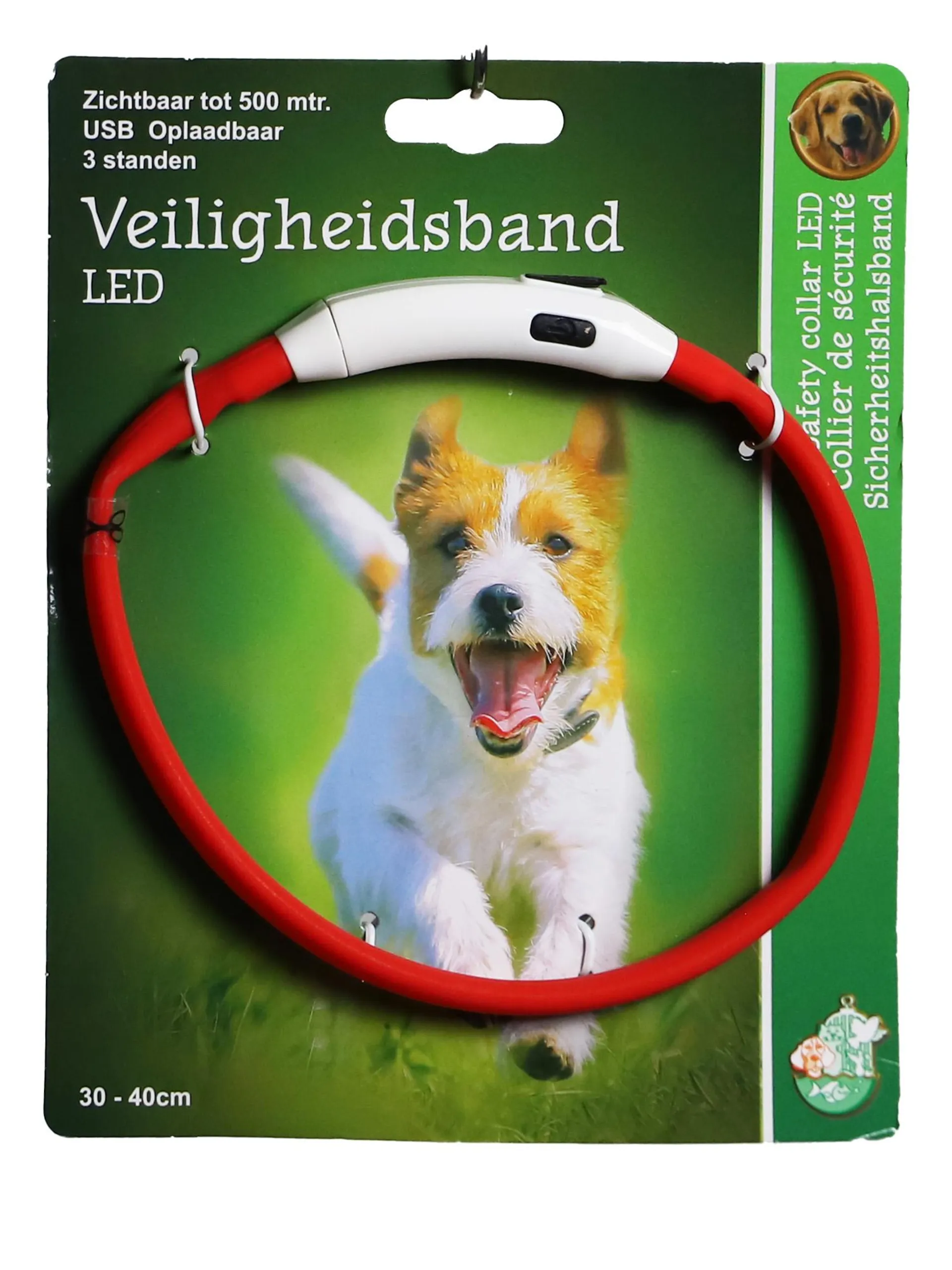 BOON Veiligheidshb. led 30-40cm rood