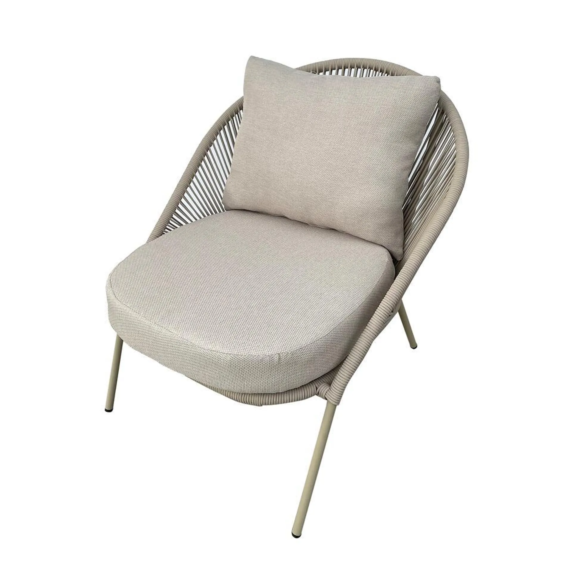 Sens-Line - Ibiza Loungestoel - Taupe - Set van 2